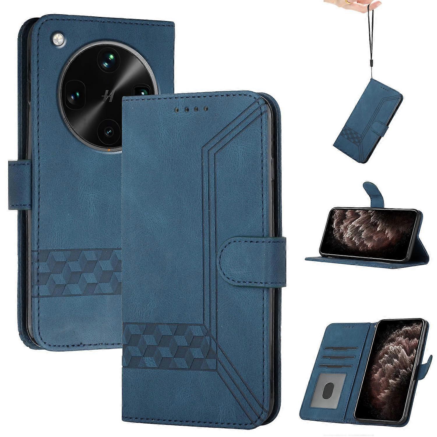 Cubic Skin Feel Flip Leather Phone Case