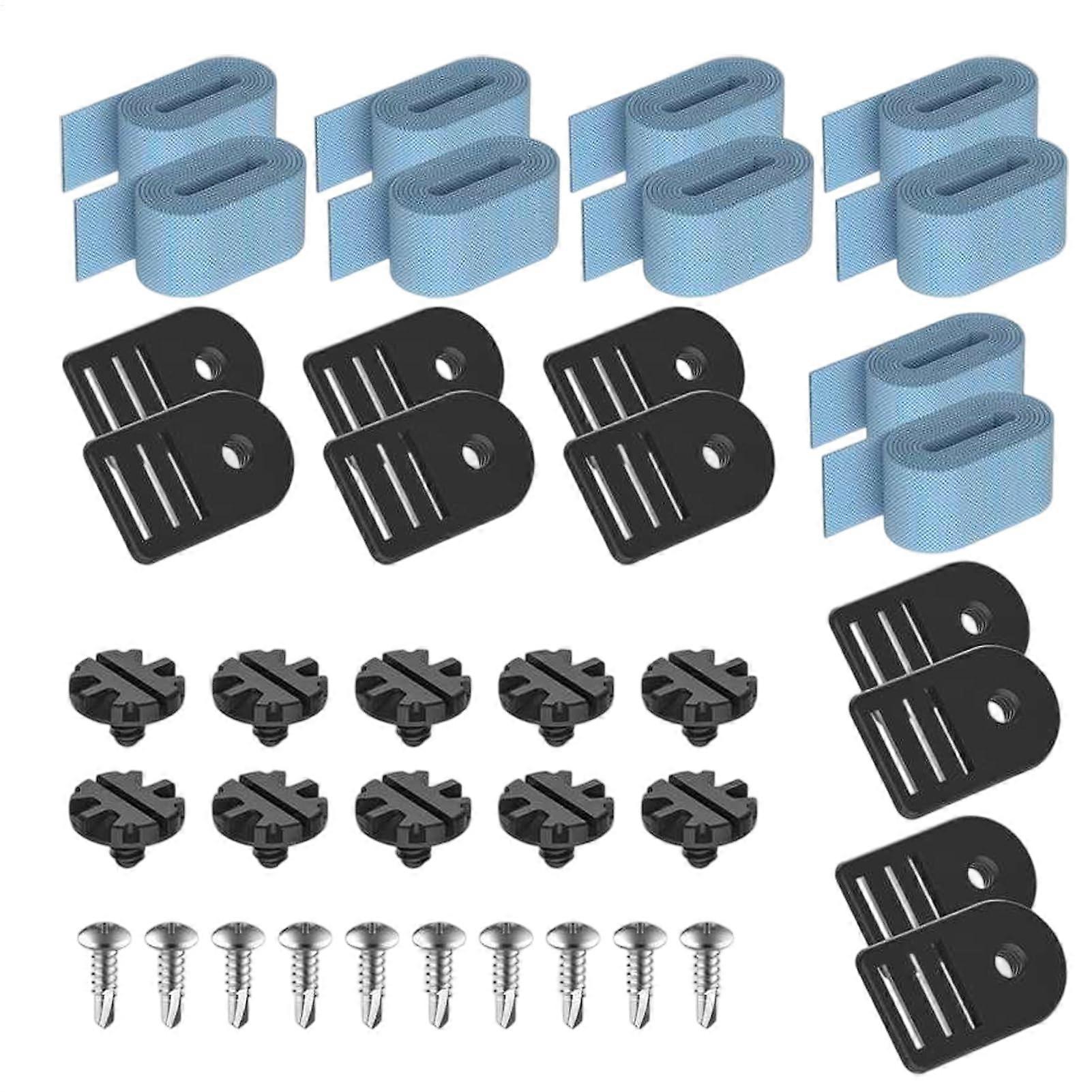 Fastening Set for Solar Covers and Pool Covers, Roller Kit, Ceiling Straps, Easy Install, Durable Construction