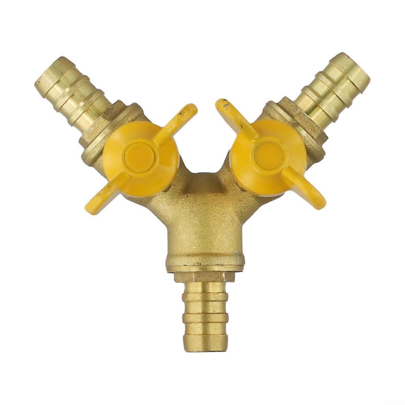 Robust brass tube valve for liquefied gas water heater, Yshaped design for easy use (triangle valve)