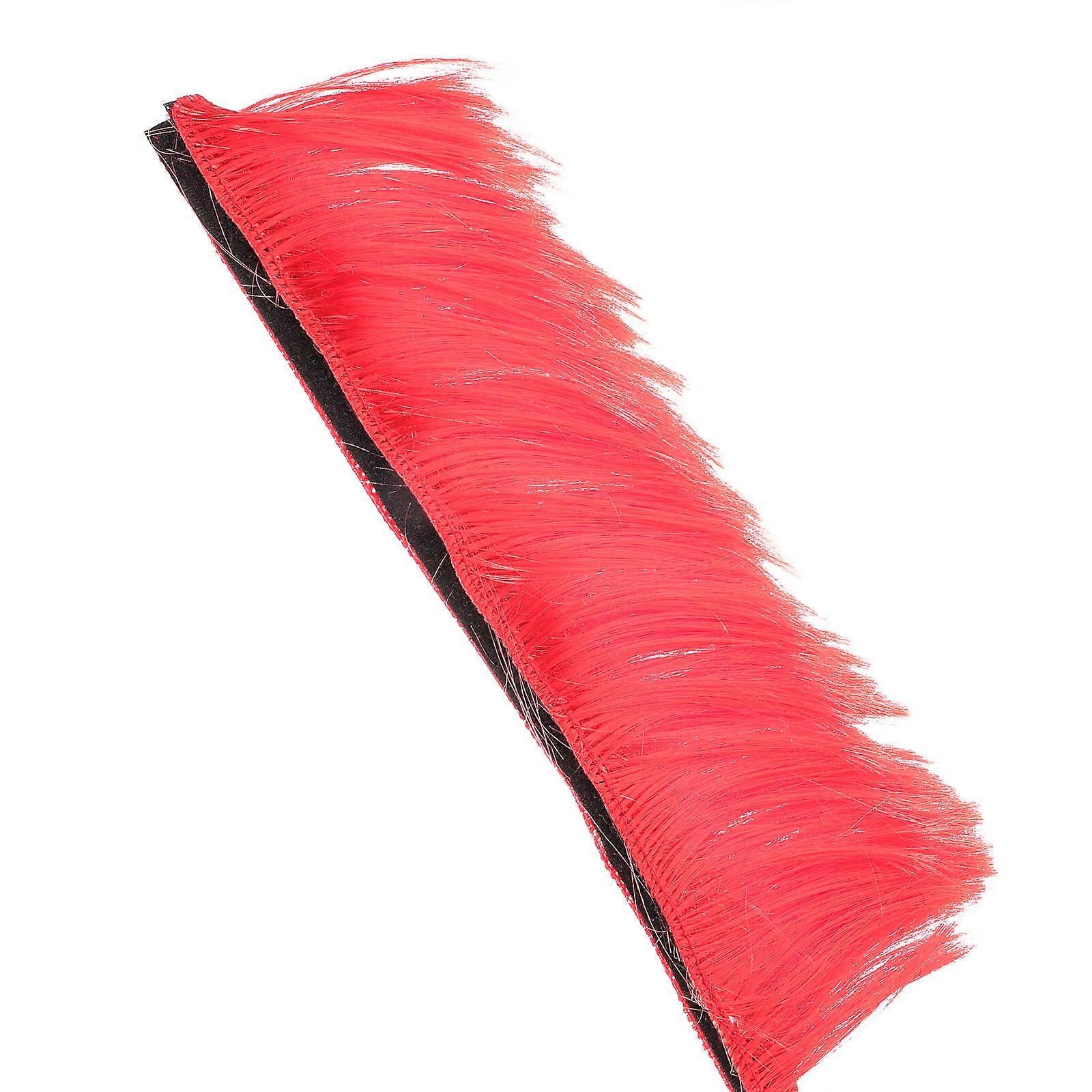 Wig Decor for Motorcycle Red