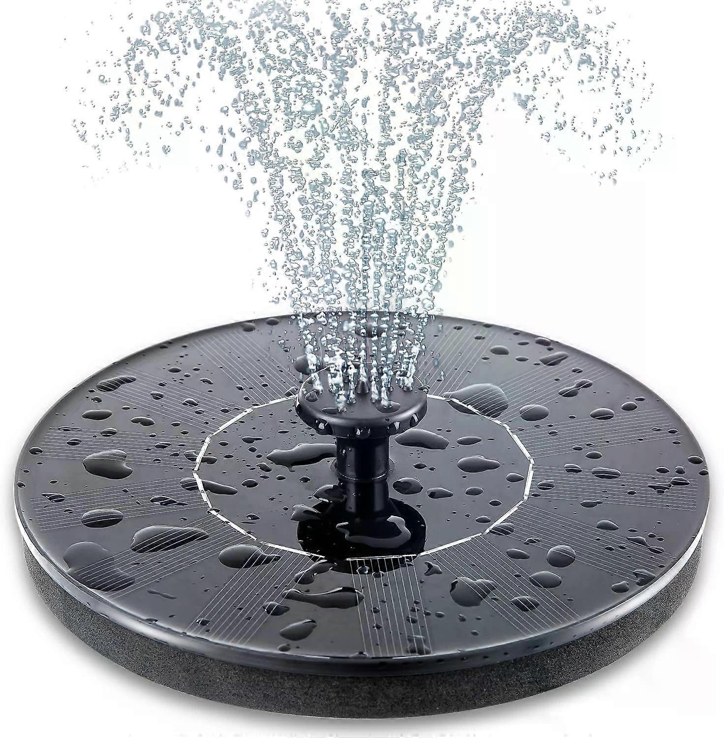 Solar Bird Bath Fountain Pump, Upgrade 1.4W Solar Fountain with 6 Nozzle