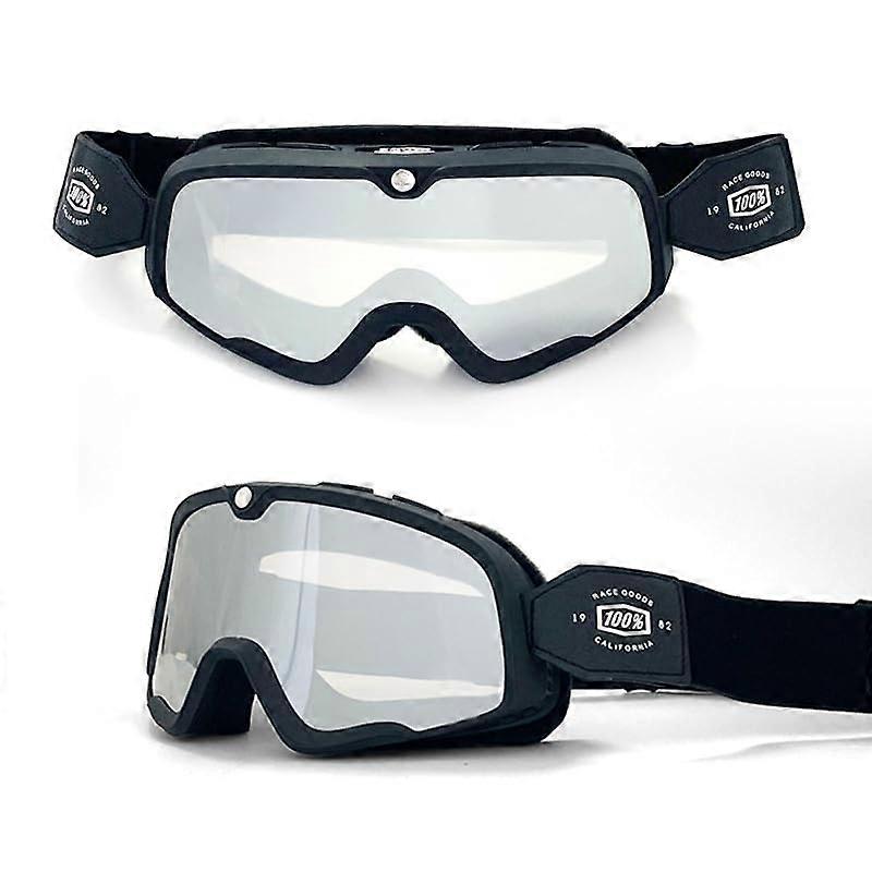 Motocross Goggles Windproof, High-Quality Motorcycle Glasses for Men with Adjustable Strap, Scratch-Resistant and Anti-Fog MTB Eyewear