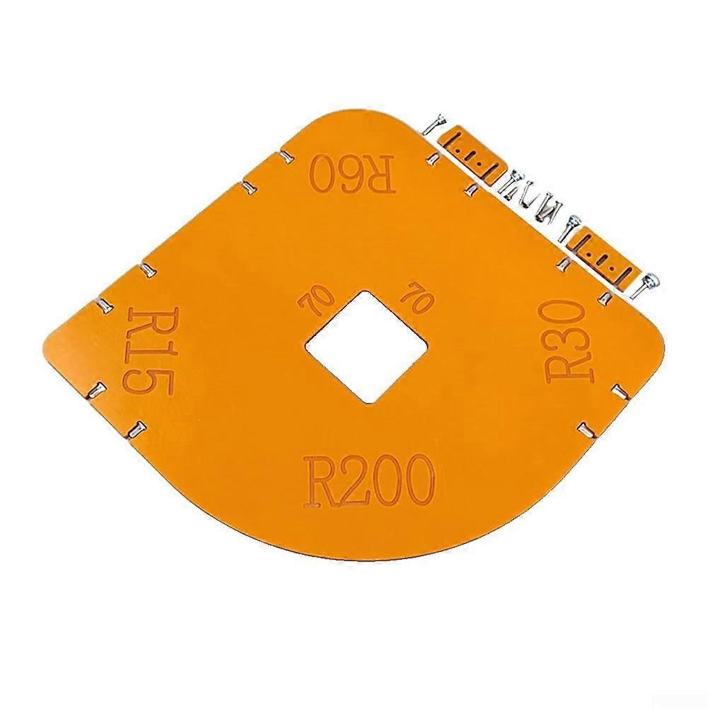 Radius Jig Router Templates Rounded Positioning Abrasives Rounded Corners Bit