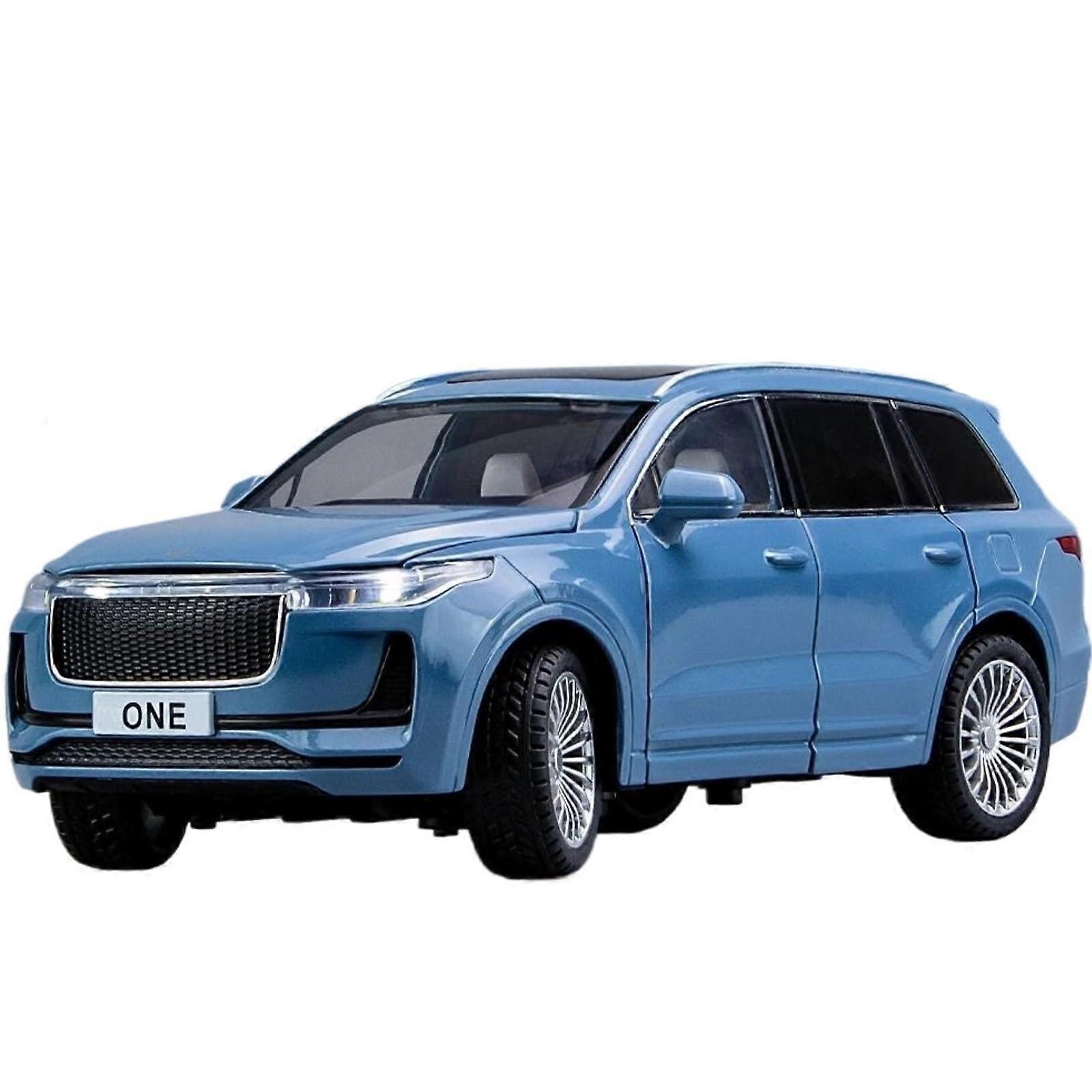 1:24 Scale Diecast Car, Alloy Model, Collectible Display Car, Realistic Finish, Blue With Box
