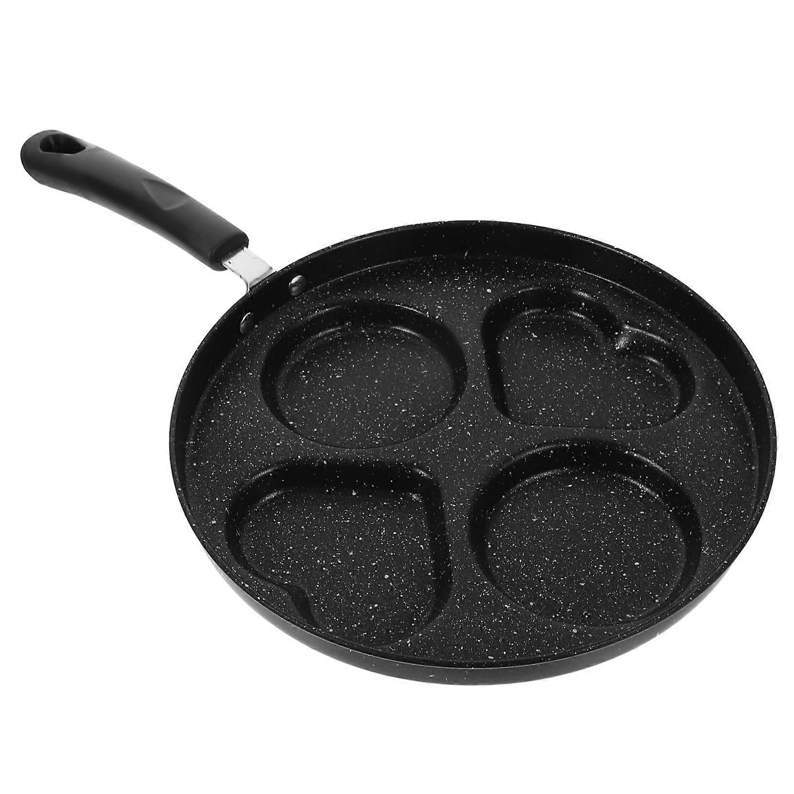 Non-Stick Heart Pan Long Handle Multi-Grid Cooking Pan Easy Clean Kitchenware
