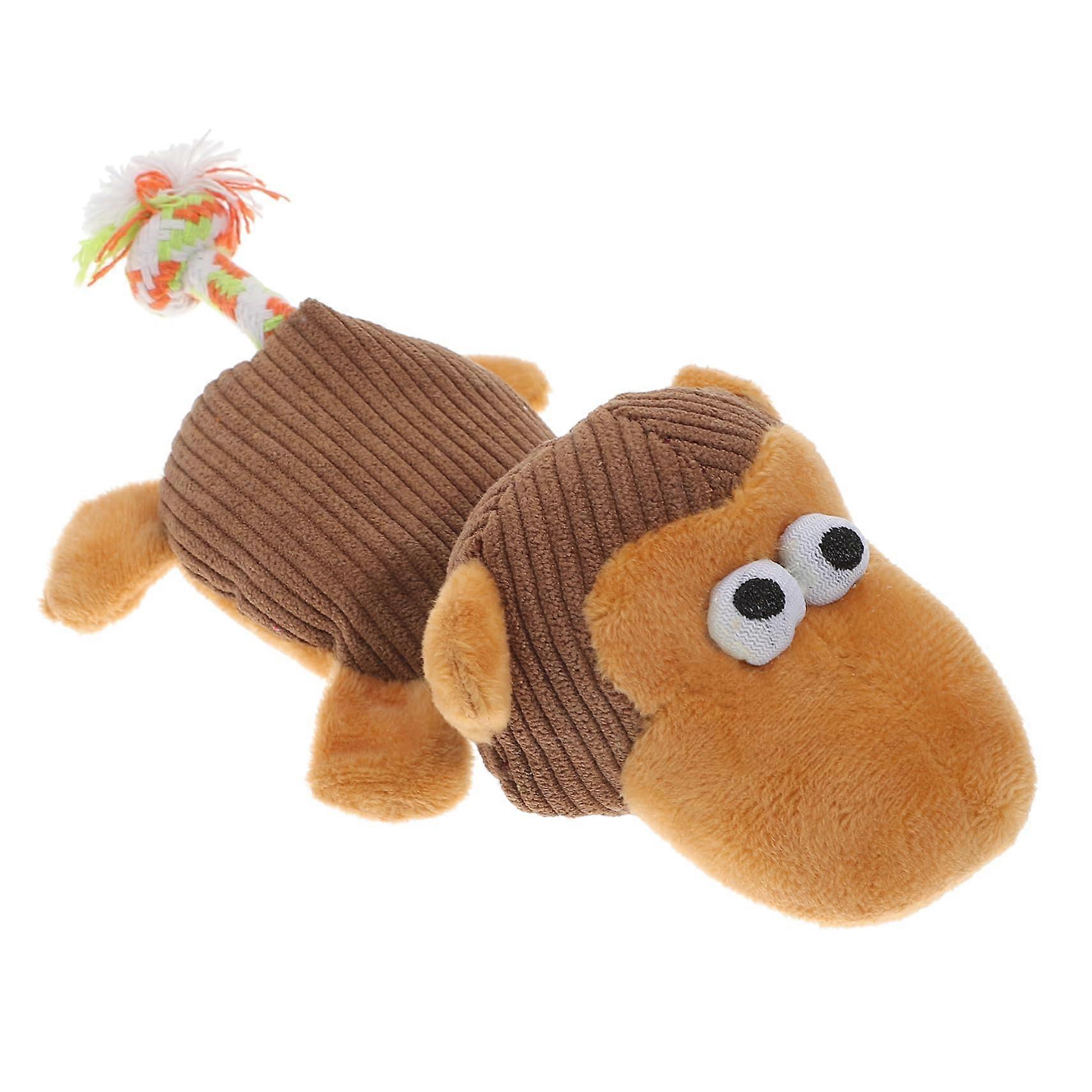 2pcs Dog Chew Toy for Aggressive Chewers Plush Monkey Pet Dog Sound Toy Exercise Safe Chewing Toys for Dogs