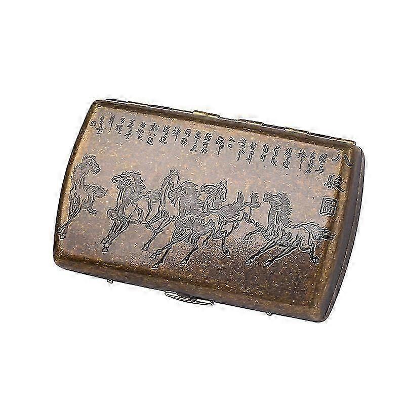Suncha 12-Pc Copper Cigarette Box with Landscape Design