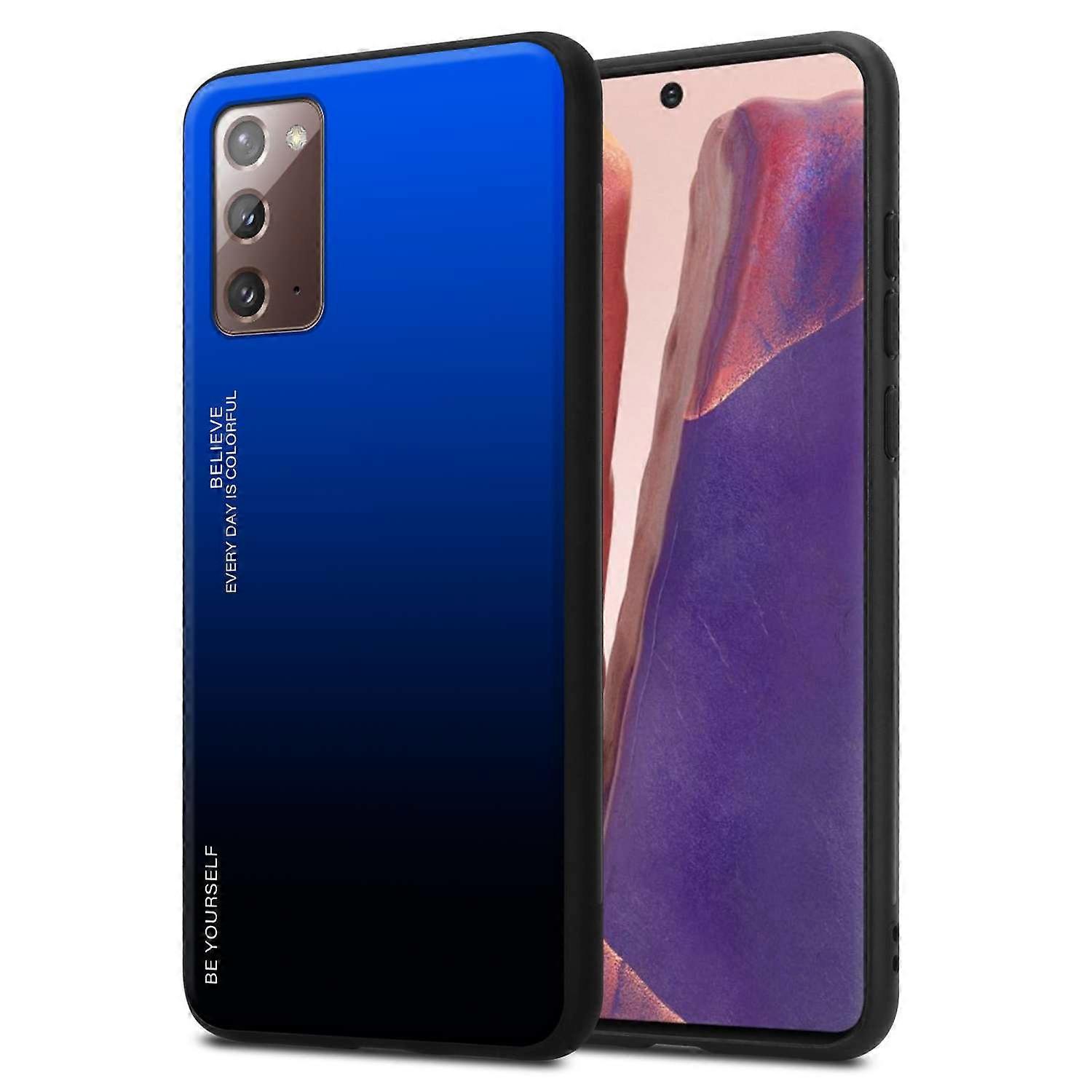 Samsung Galaxy NOTE 20 TPU Case - Back Cover with Protective Glass - Two-Tone