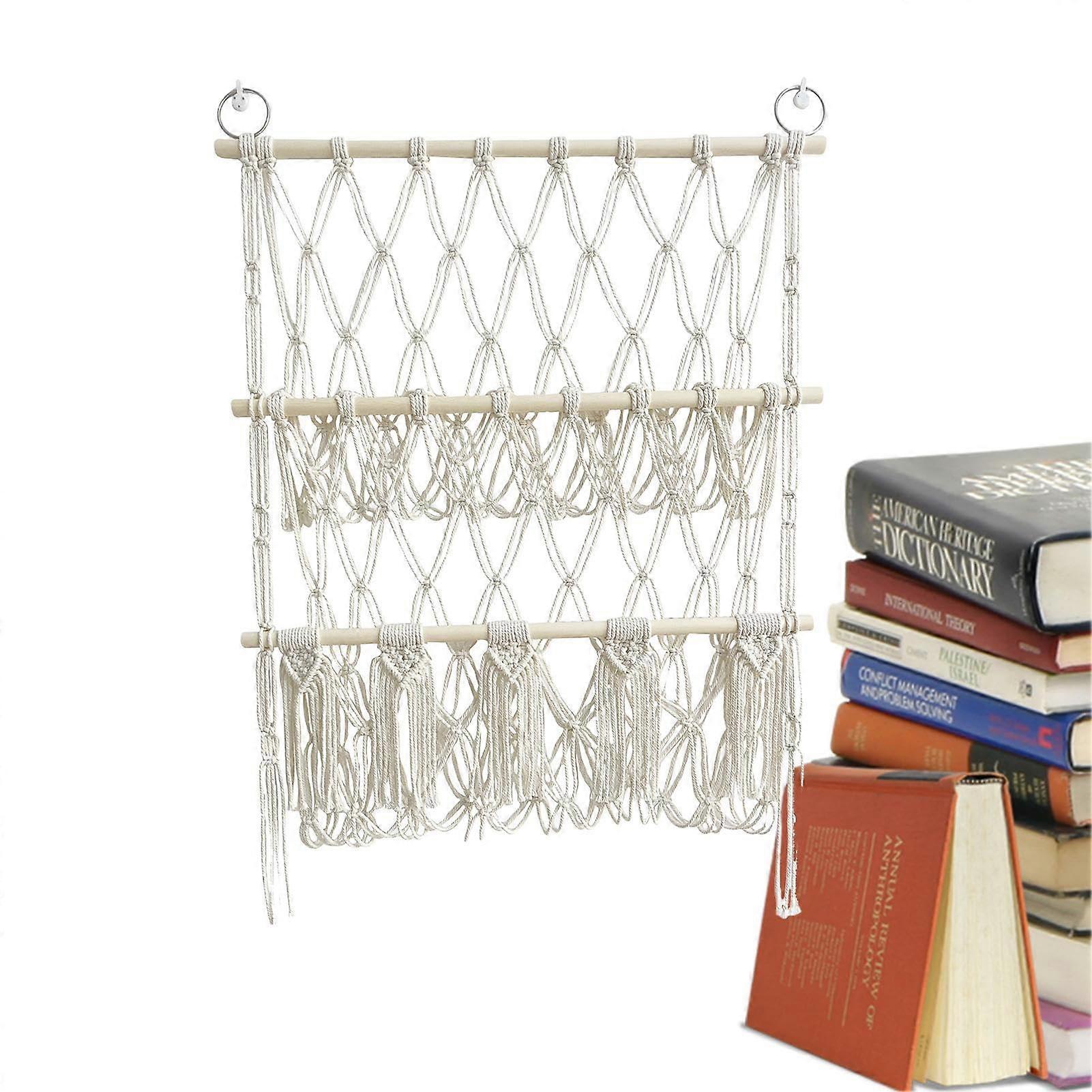 Toy Hammock For Stuffed Animals Storage Net For Plush Toys Double Layer Woven Tassels Adjustable Boho Net Large Plush