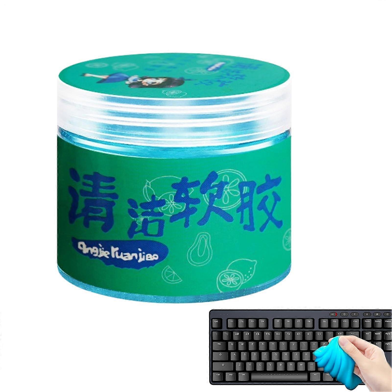 Car Cleaning Goo Soft Deformable Gel for DustRemoval Putty, Deep Clean Dashboard and Vents, 1 Count, Keyboard Compatible