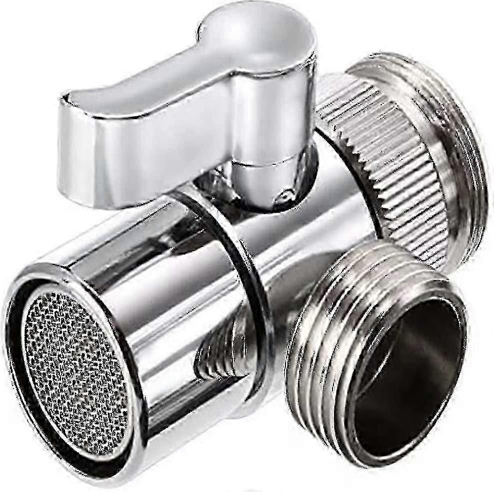 Polished Chrome Brass Sink Valve Diverter Faucet Splitter For Kitch...