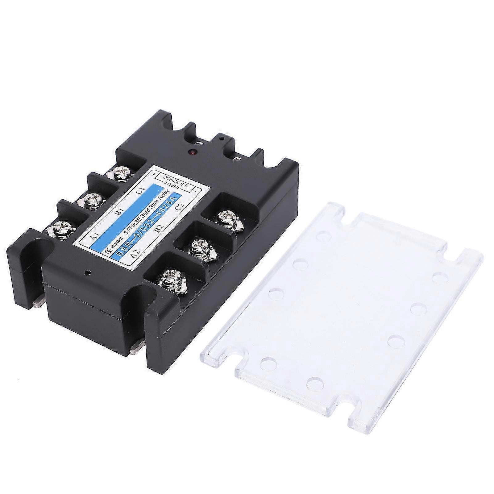 3 Phase SSR DC Control AC 480V 25A Solid State Relay Industrial Equipment SSR-3/032-4825A 2025