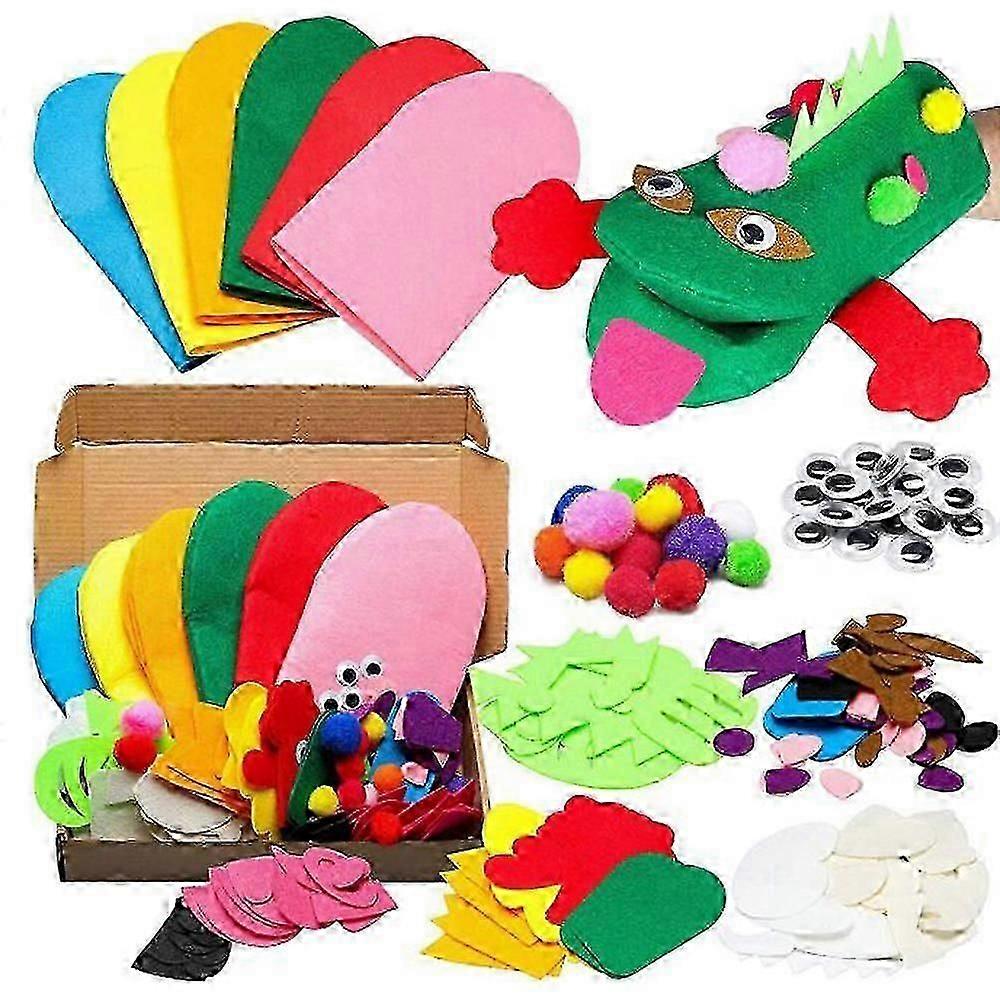 DIY Felt Hand Puppet Making Kit for Creative Play, Suitable for Both Girls and Boys