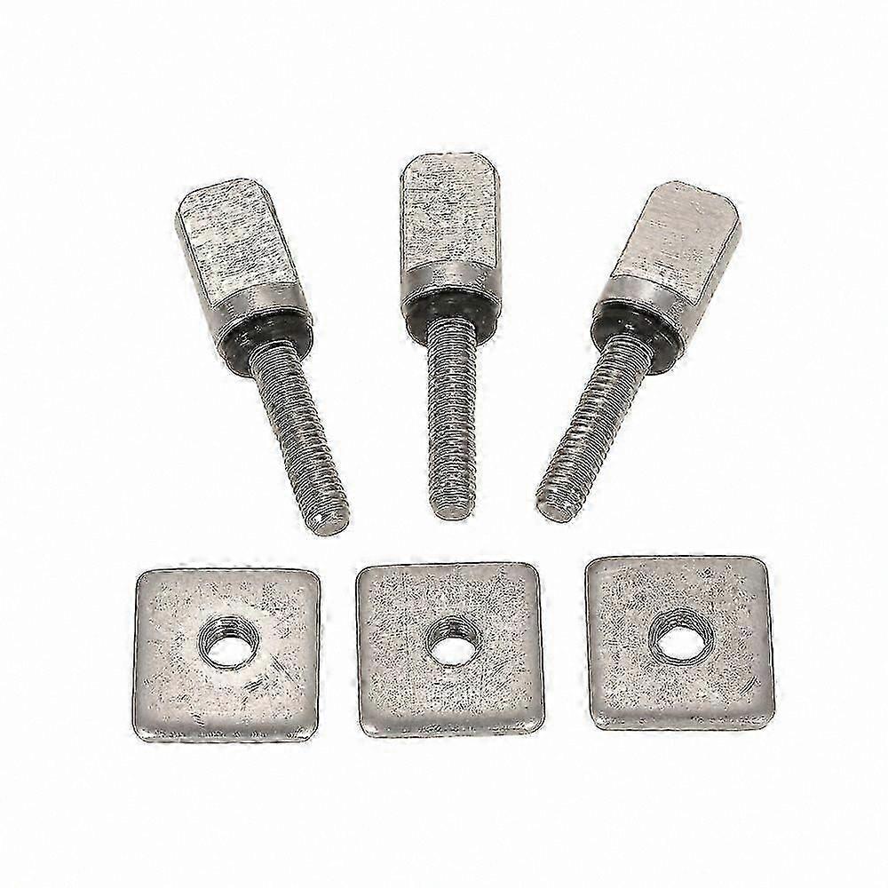 Replacement Kit for 3 Surfboard Longboard Sliding Fin Screw and Fin Plate, Suitable for Stand Up Paddle Body Board