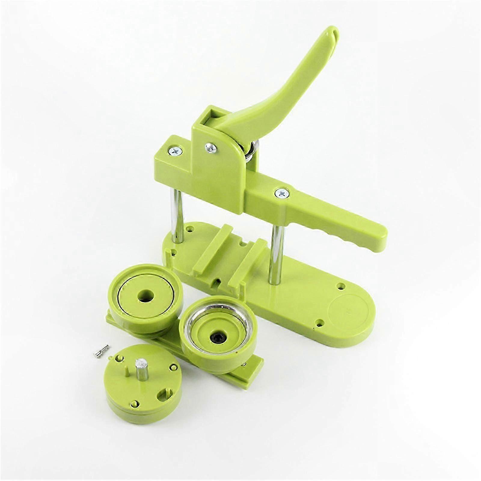Button Maker Machine for 25/32/37/44 MM Pins, Easy-to-Use Punch Press Tool for Crafting Badges and Accessories
