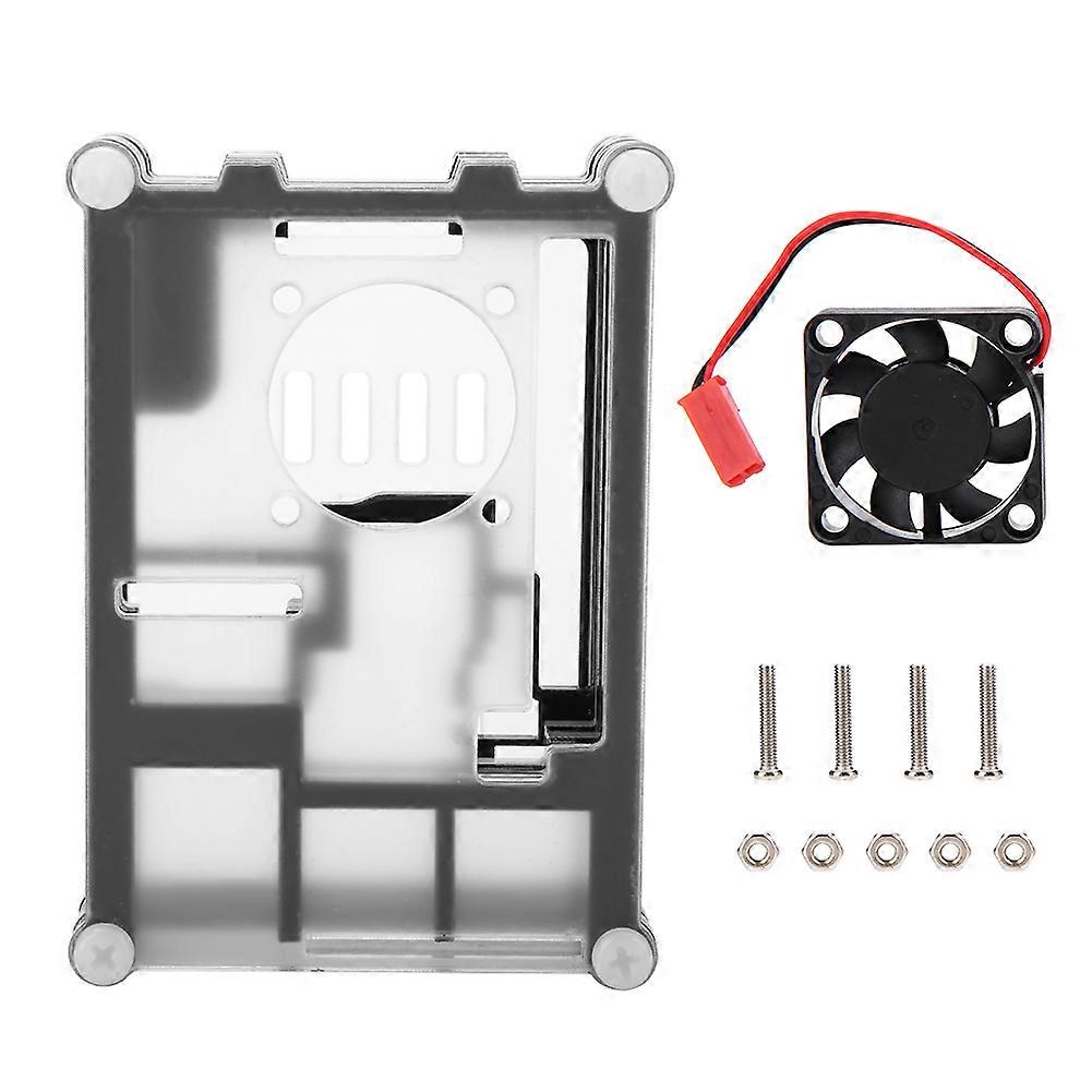 Acrylic PMMA Enclosure Box Protective Case for Raspberry Pi + Cooling Fan