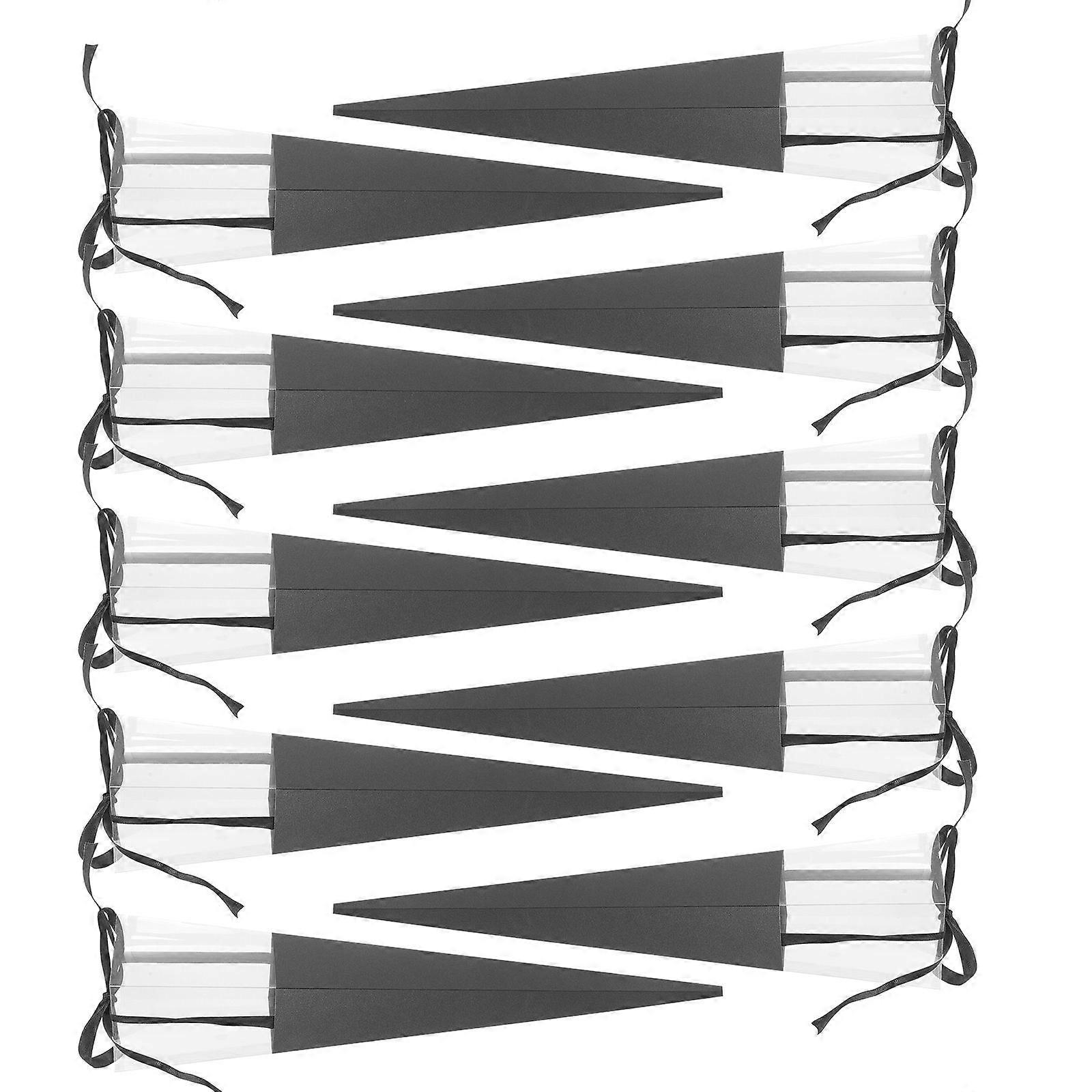 Bouquet Boxes For Flowers Flower Storage Box Gift Presentation Rectangular Black 10Pcs