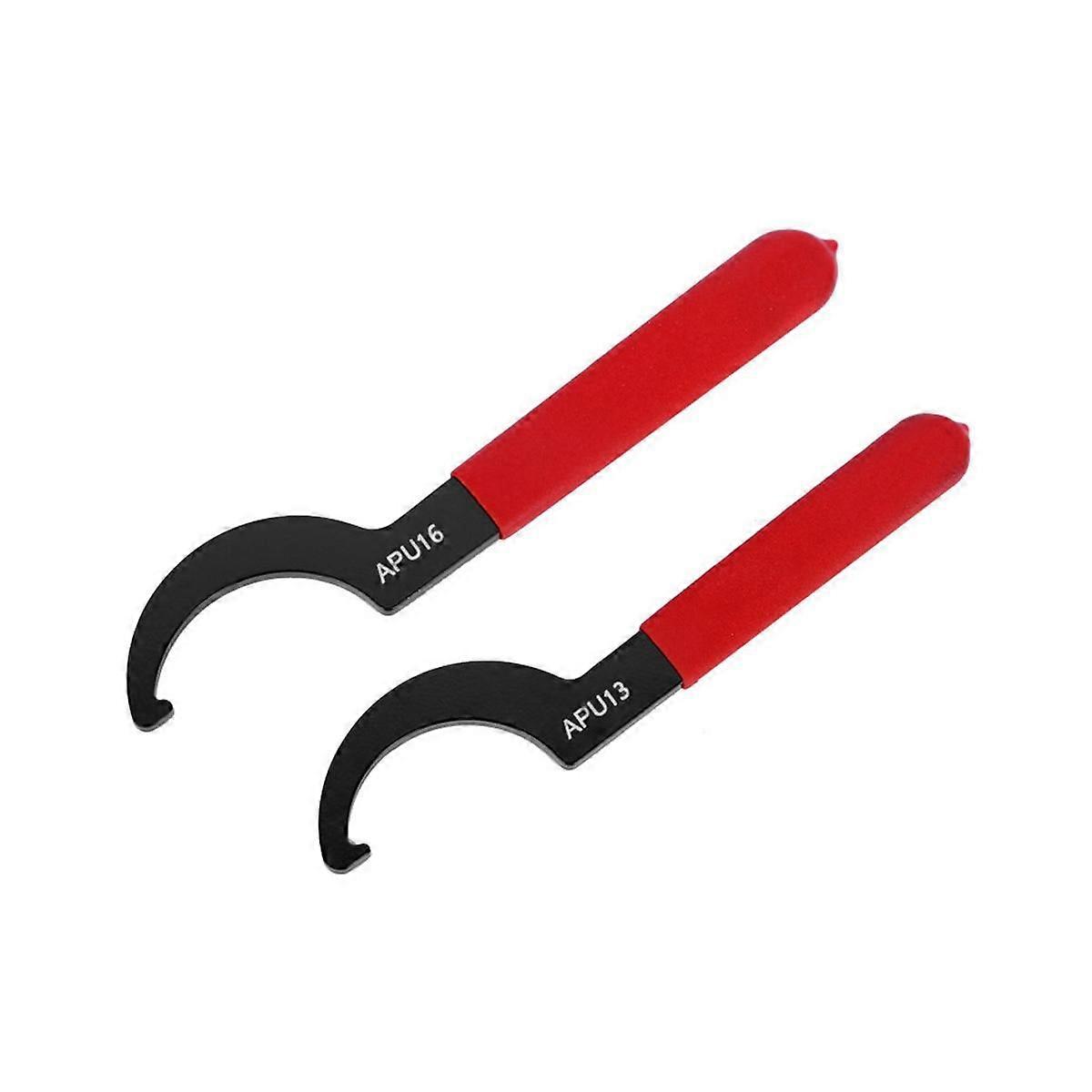 2 Pieces APU Mechanical Hook Wrench Multi-Specification Electrophoresis Black Wrench Hand Tools