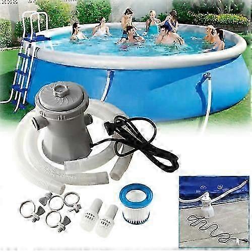 Vattenfilterpump Pool Renare Cirkulation Uppblåsbar Filterpump 300 Gallon