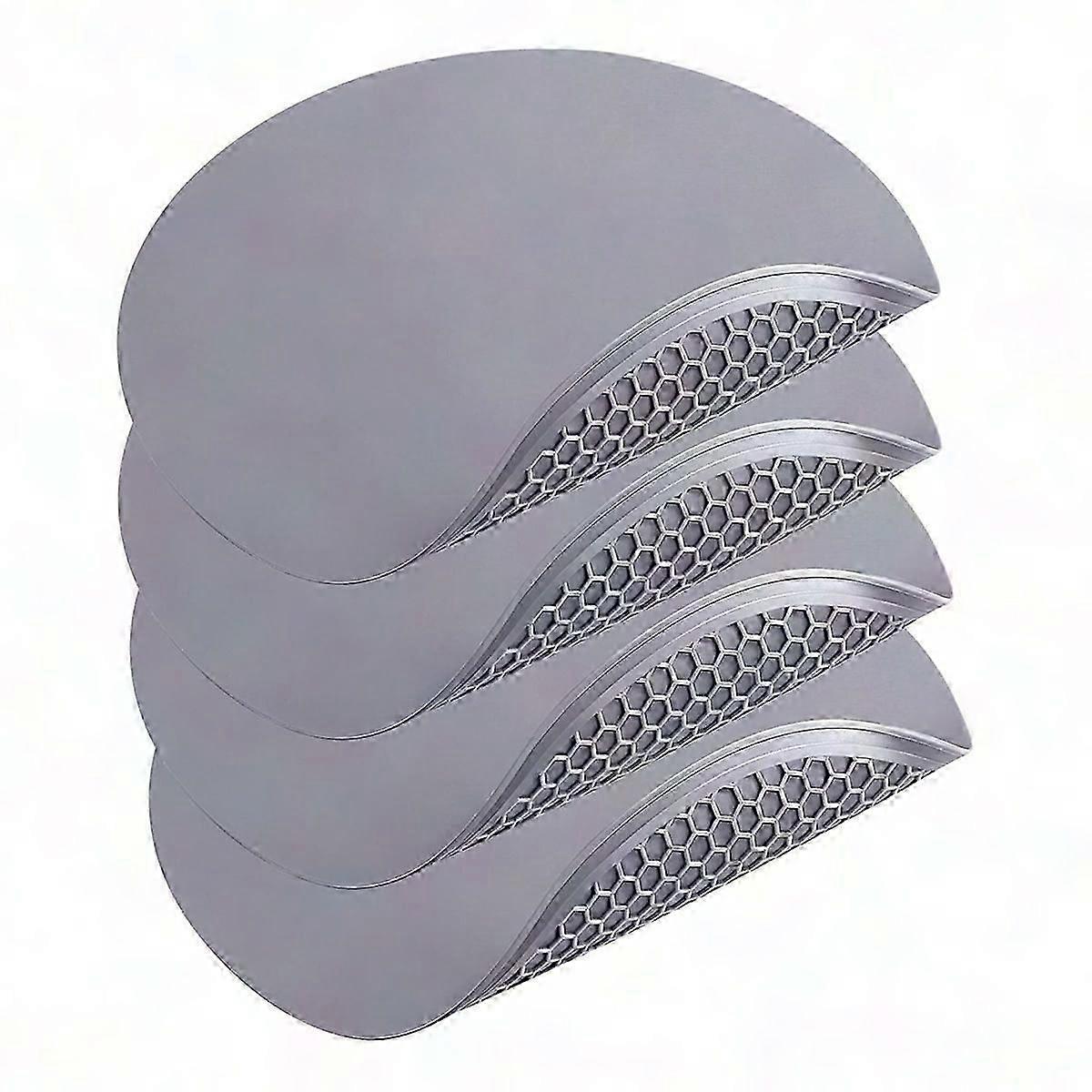 Silicone Microwave Mat Set of 4, 12x12 Inch Round Heat Resistant Trivet & Splatter Guard