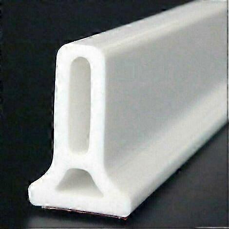 Collapsible Shower Barrier and Dam Retention System, 1m White, Keeps Water Within Threshold