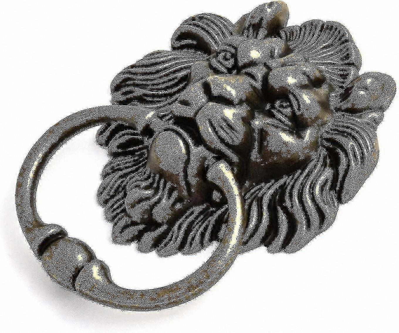 Bronze Classical Lion Head Door Knocker with Antique Finish