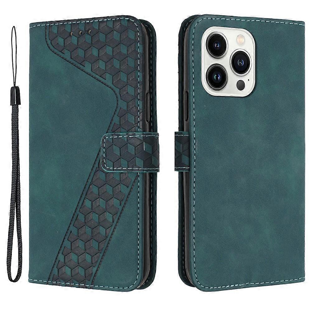 Compatible For iPhone 14 Pro Case PU+TPU Phone Back Cover 7-Shape Imprinted Pattern Wallet