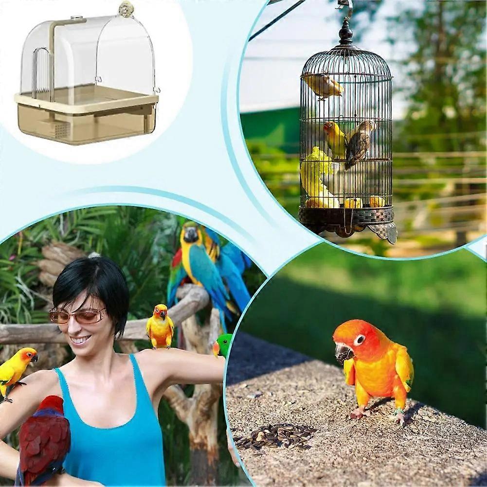 1pc Parrot Automatic Intelligent Bath Water Circulation Bird Bathtub Supplies with Multiple Faucets for Parakeet,Phoenix