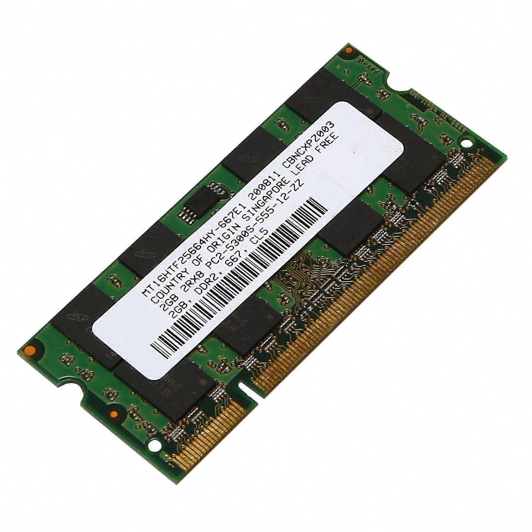 2GB DDR2 667MHz PC2-5300 SODIMM Laptop RAM Memory 1.8V 200-Pin for Intel AMD