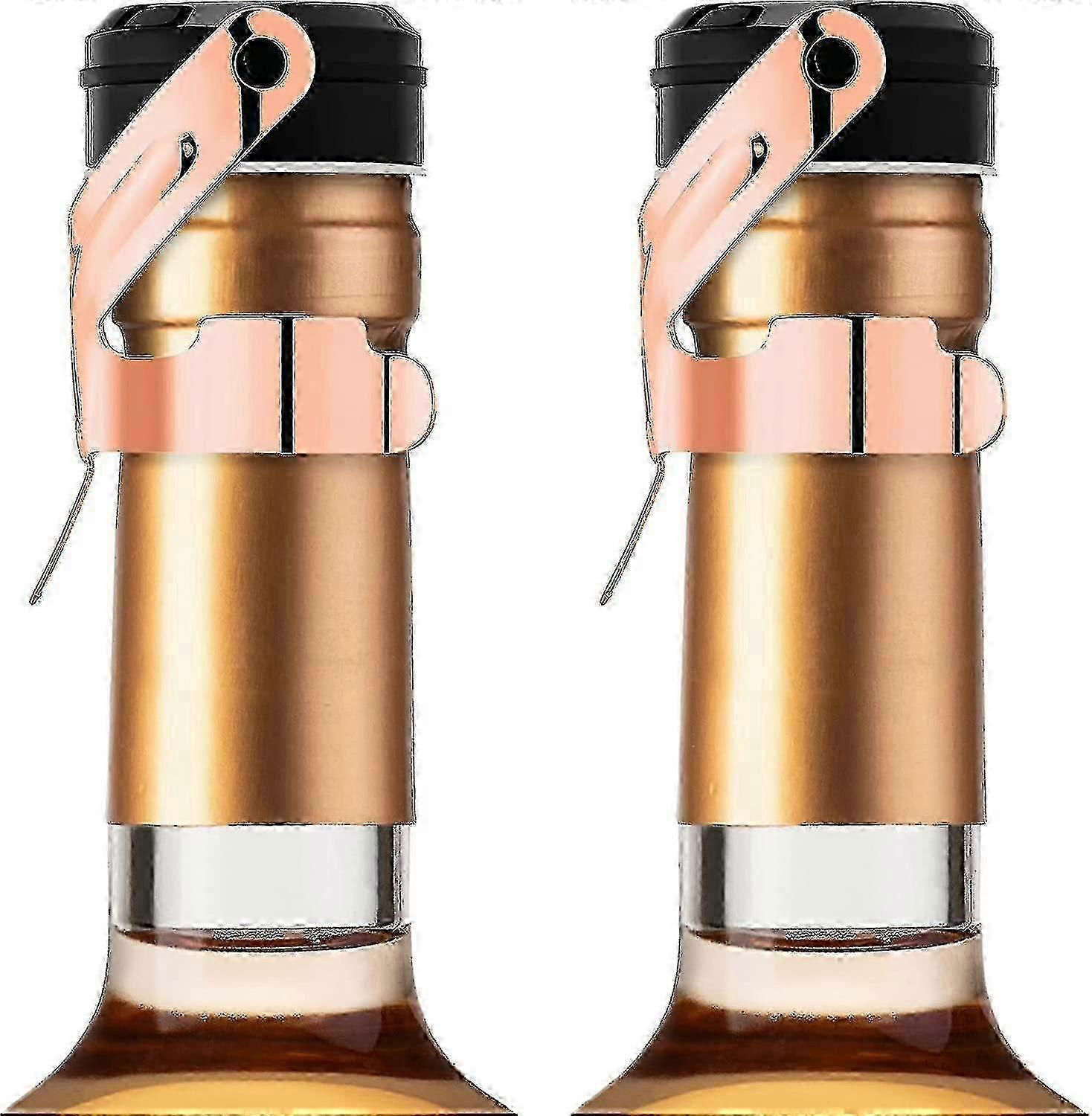 Elegant Champagne Stopper - Secure Silicone Design for Wine, Prosecco & Sparkling Drinks 2025