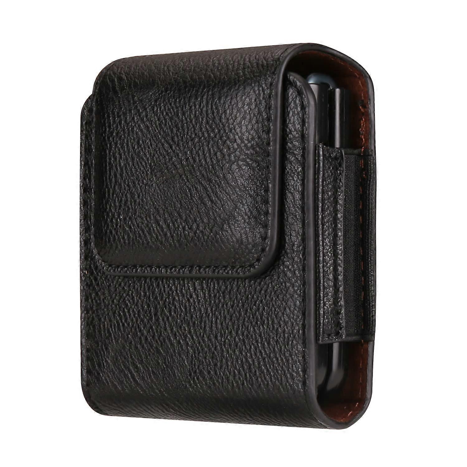 Leather Belt Clip Holster With Belt Loop for Galaxy Z Flip Huawei P50 Pocket Pocket S Razr 50 Ultra Razr Plus