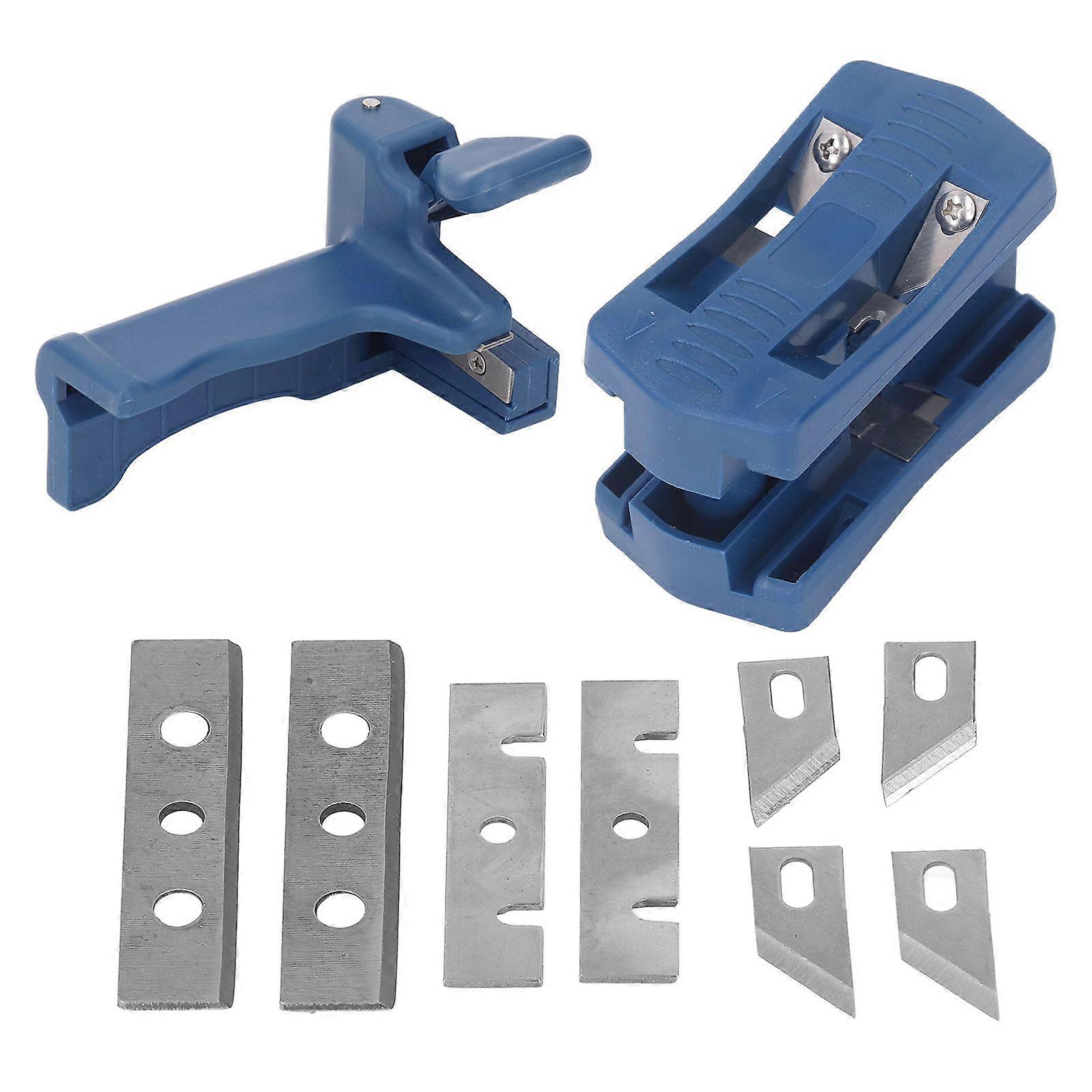 Edge Banding Trimmer Handle Edge Trimmer Set Professional Steel Blades Woodworking Trimming Knives Set