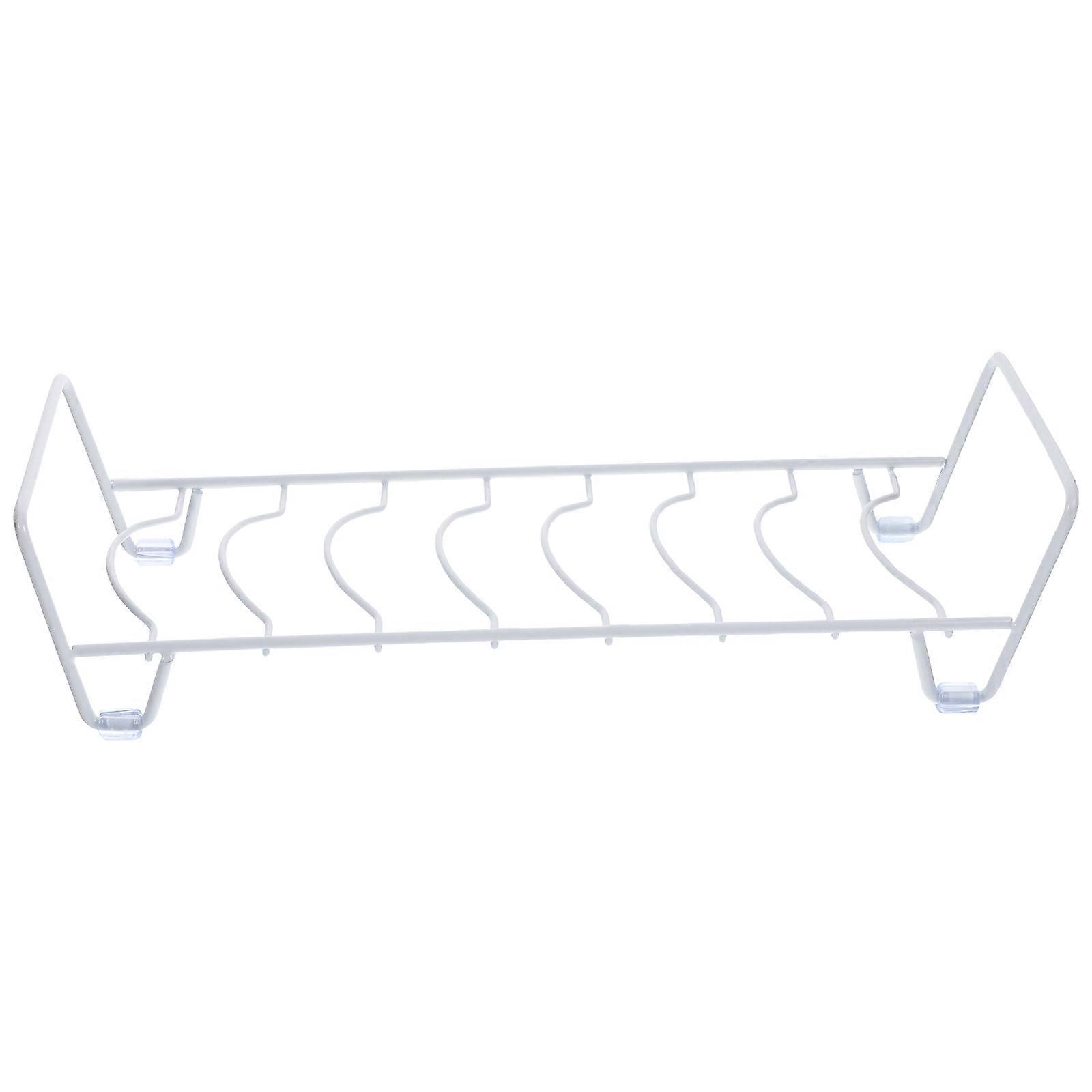 Tableware Drying Holder Dish Storage Rack for Kitchen 4Pcs White Iron