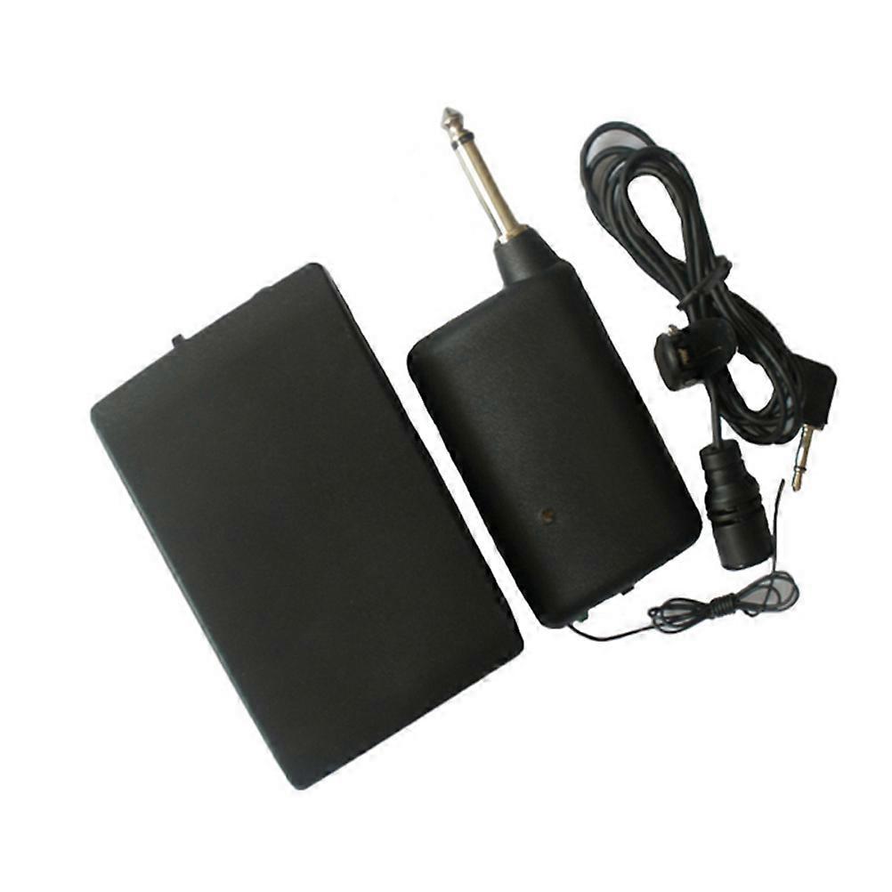 Wireless Collar Clip Type Microphone For Home Studio Compact Design Ideal For Teaching Black 1 Set