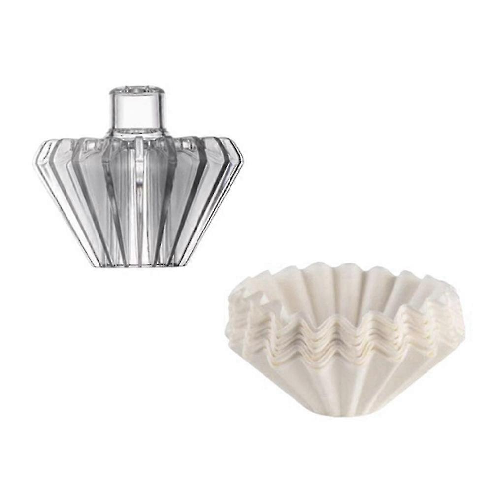 Coffee Filter Paper Hand Brewed Coffee Filter Paper, Filter Paper Pressing Cone Suitable for Filter Cup A-B