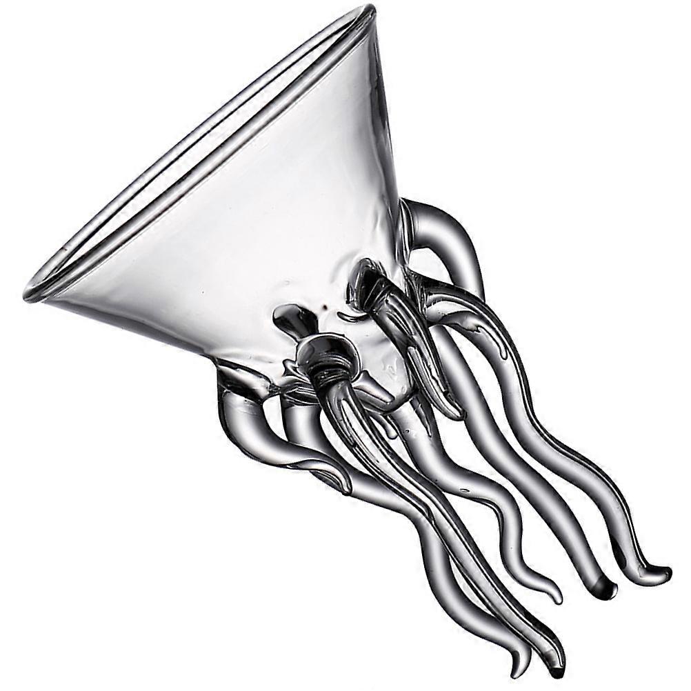 Cocktail Glass Octopus Design for Drinking Use Transparent Wine Cup