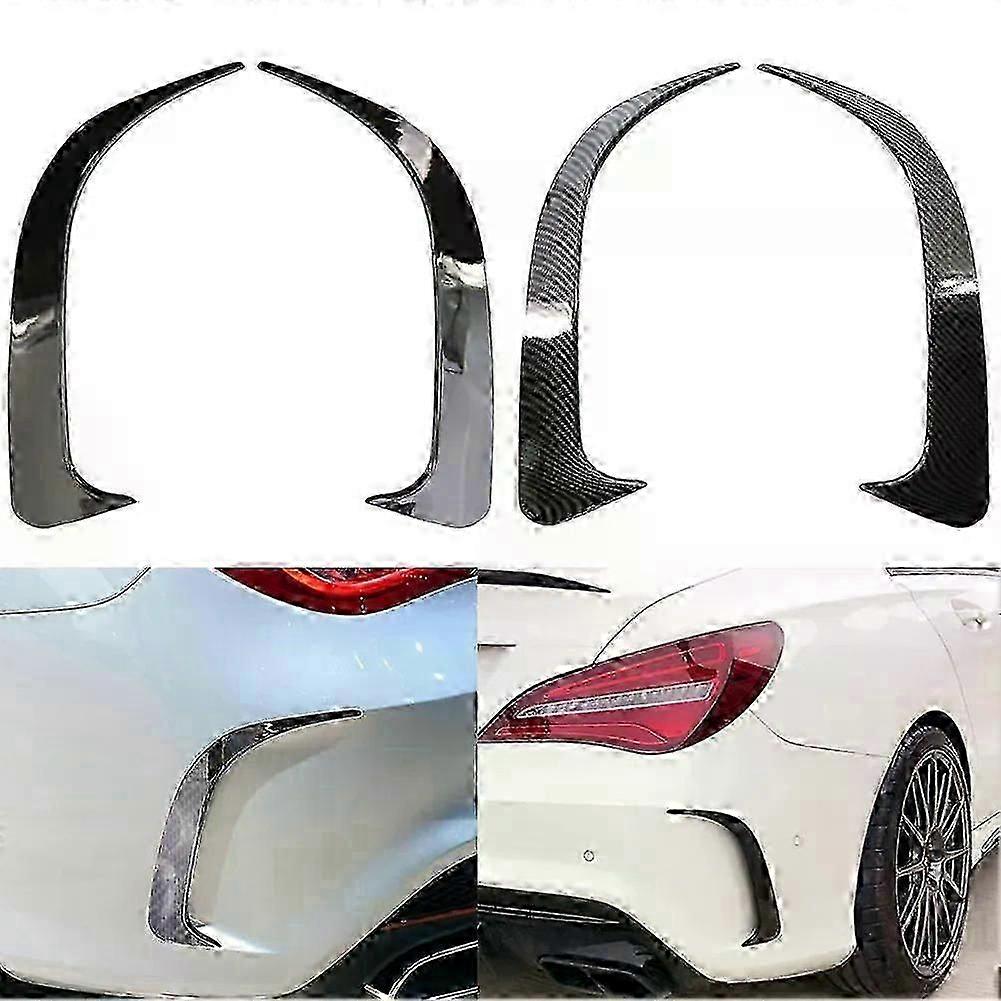 1 Pair Car Rear Bumper Side Vent Canard for Mercedes-Benz W117 CLA 200 250 45 AMG 2014- Auto Accessories