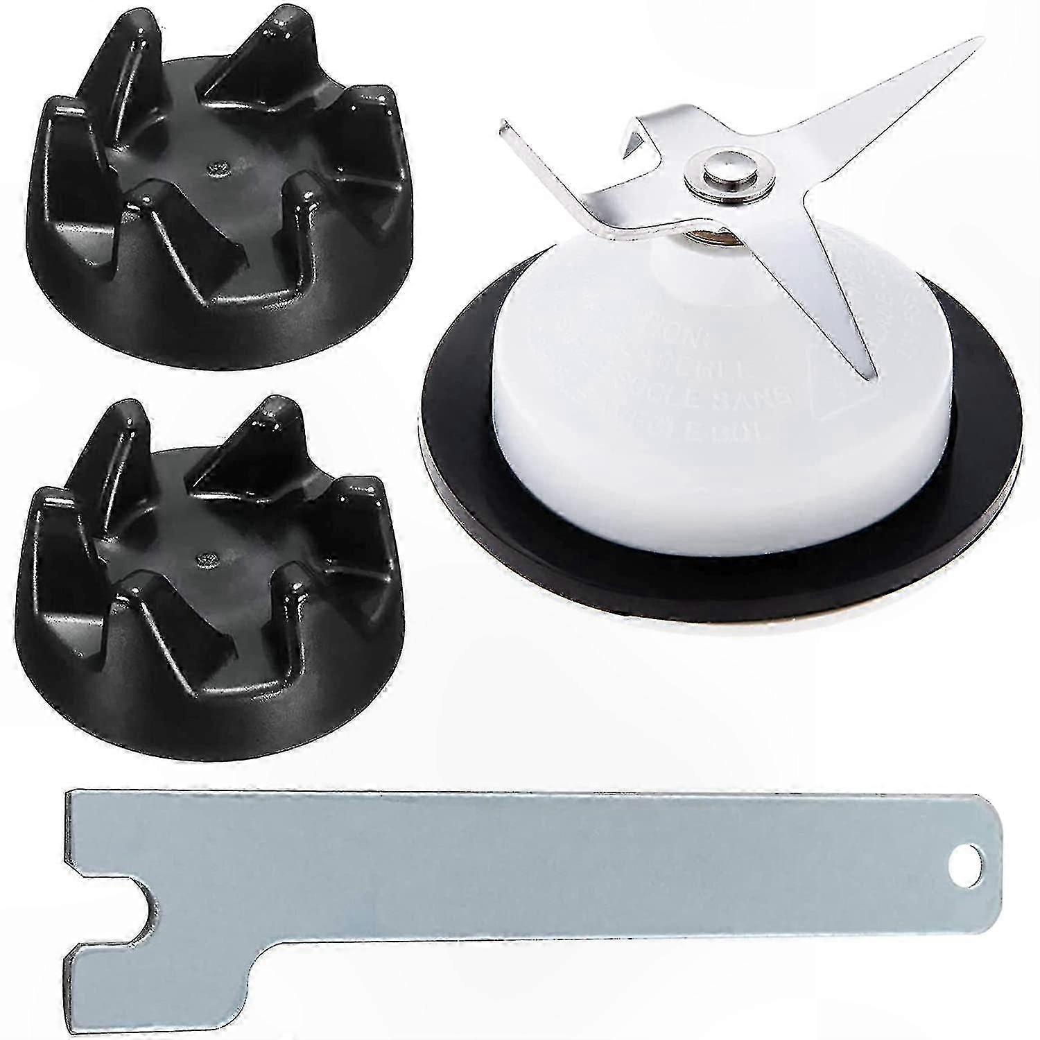 4-Leaf Blender Blade and Coupler Set with Spanner for Kitchen Blenders