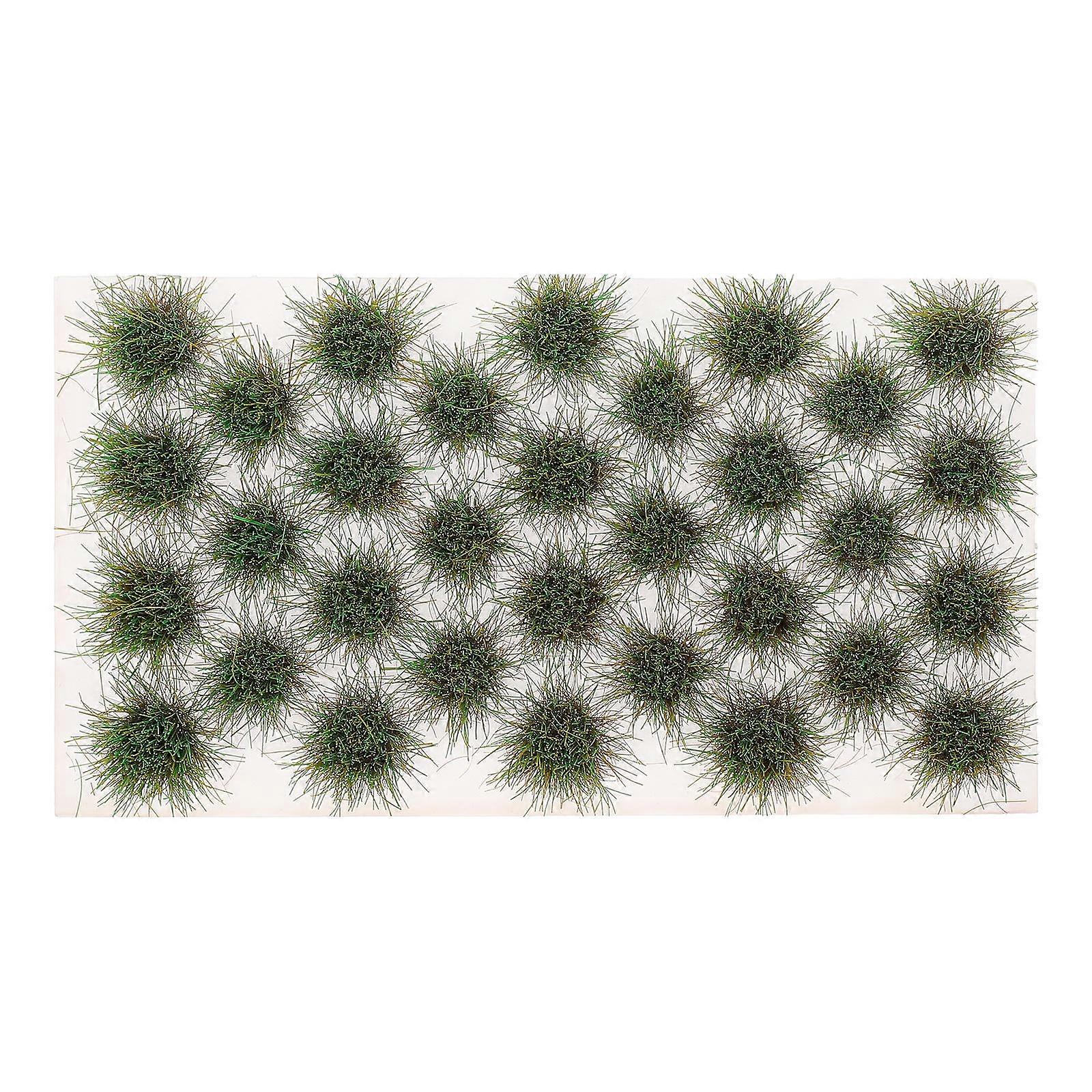 Grass Tufts Miniature Model Grass for DIY Sand Table 2Sets Green Plastic