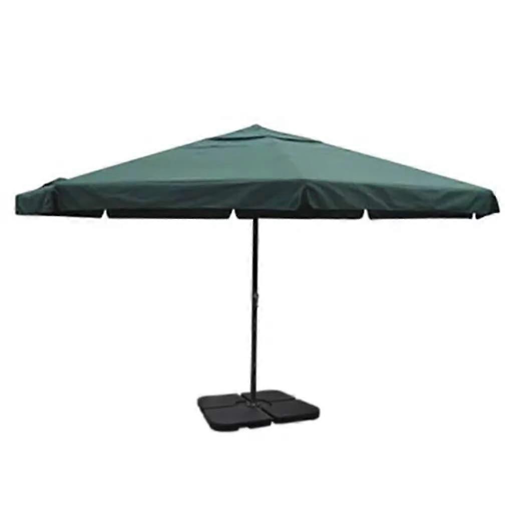 Aluminium Umbrella With Portable Base Green