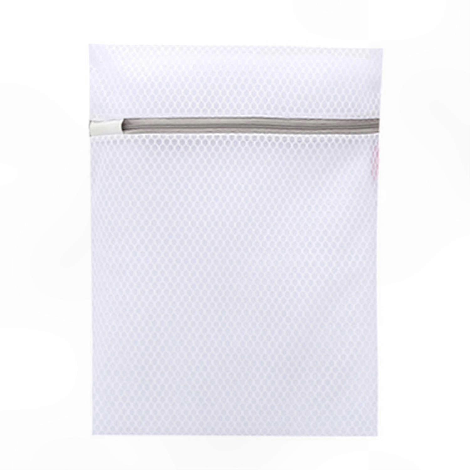 Reusable Polyester Mesh Laundry Bag with Zipper for Clothing Protection