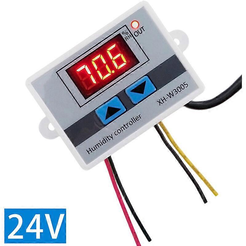 XH-W3005 Digital Humidity Detector Humidity Controller Hygrometer Indoor Outdoor Humidity Meter Detector Mositure Monitor, 24V - 24V
