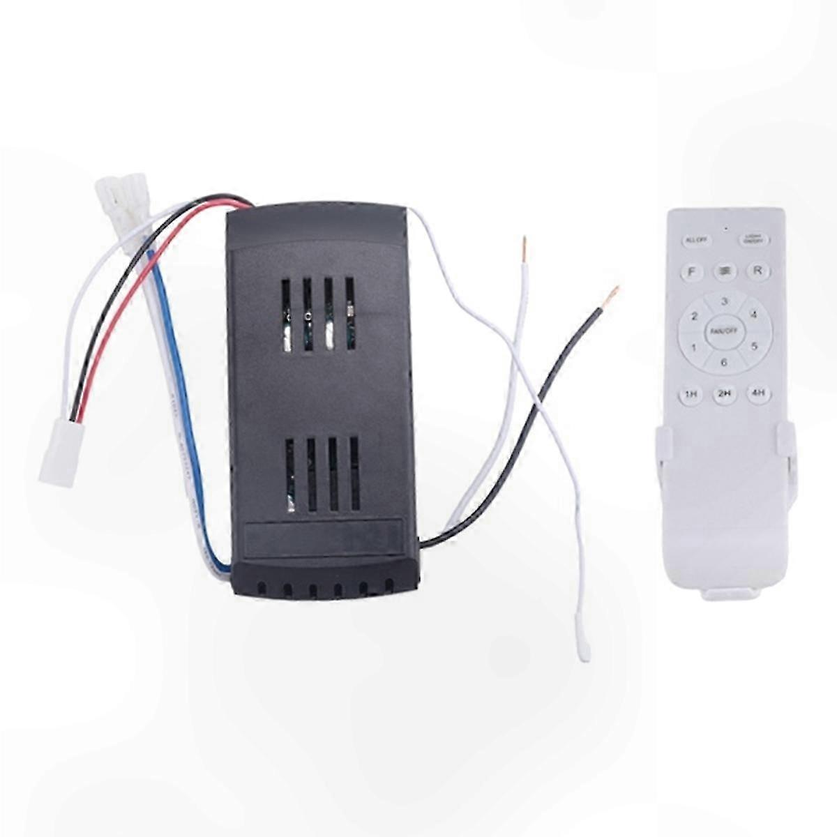6-Speed Ceiling Fan Remote Control with Timer, 30W-Compatible with Most Fans