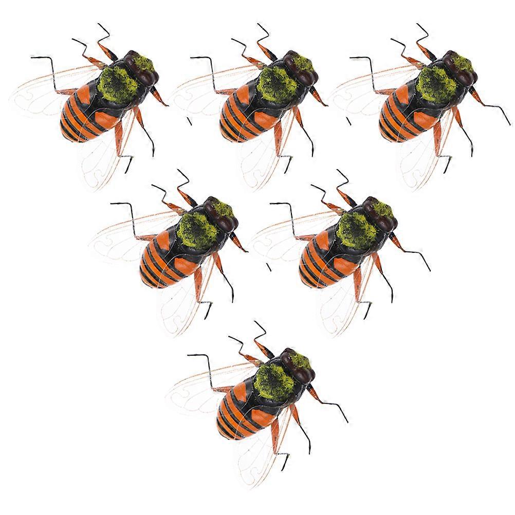 Bee Figurine ABS Decoration for Garden with 24Pcs Set Assorted Color