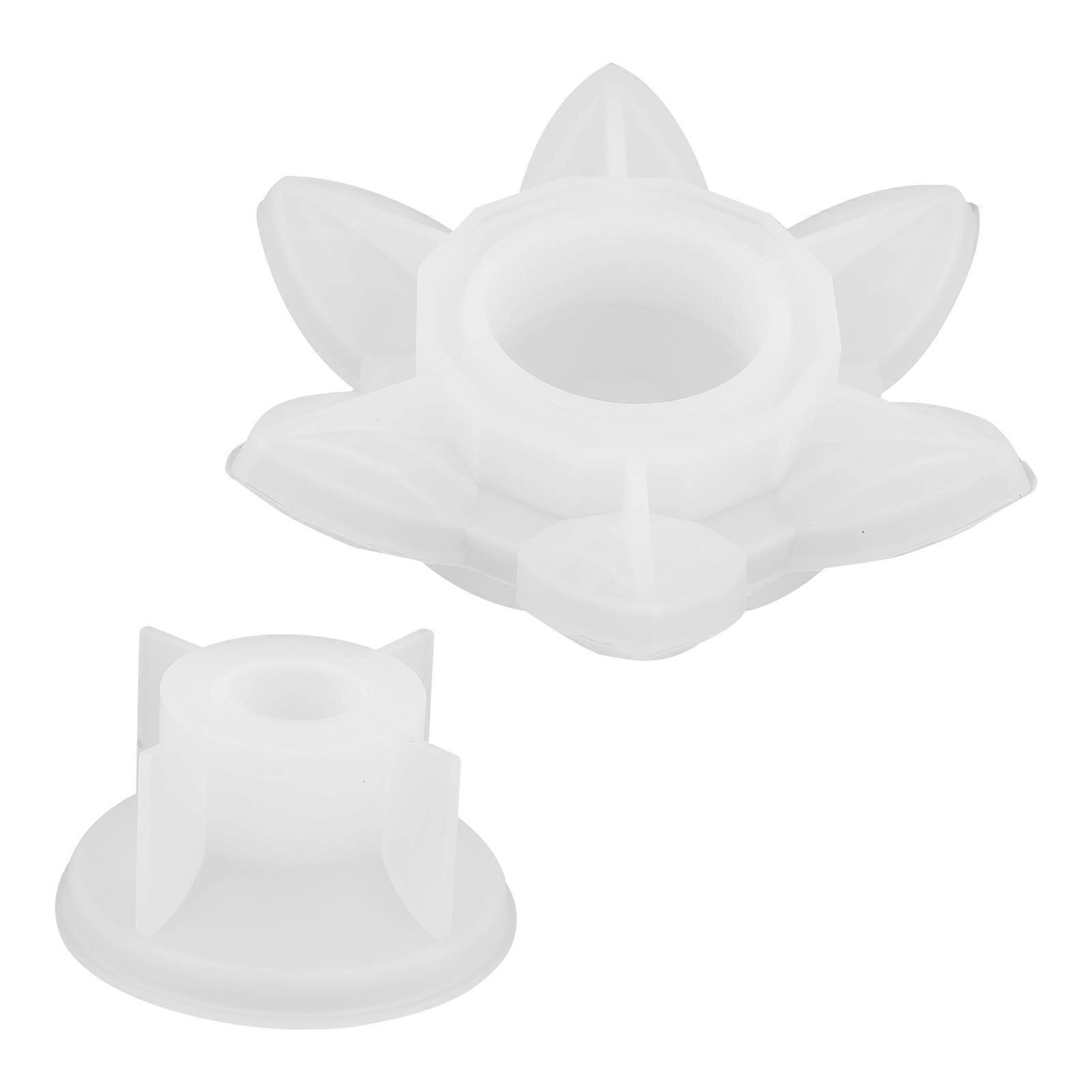 2Pcs Silicone Candlestick Mold for Handmade Crystal Epoxy Craft DIY