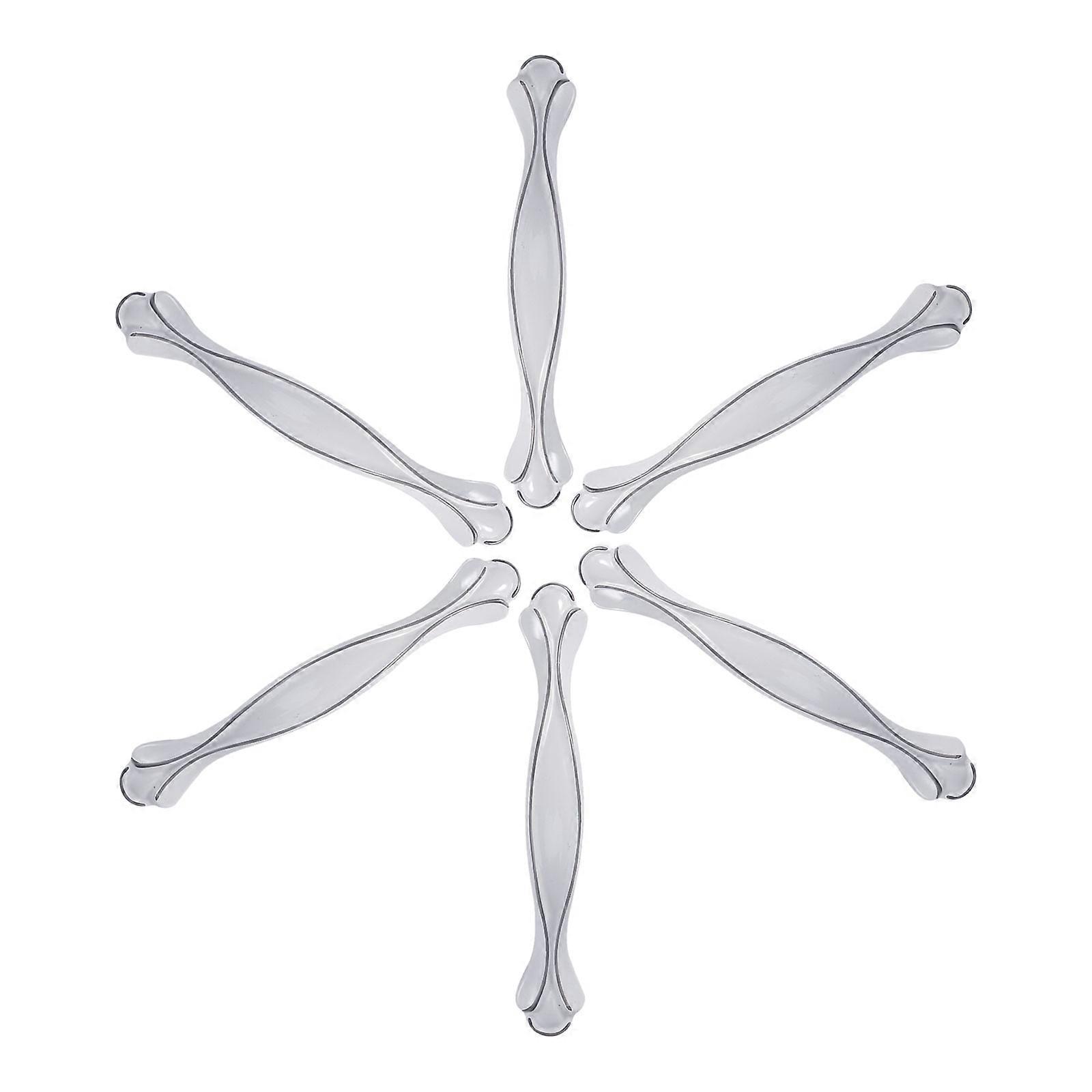Pull Handle Zinc Alloy for Open and Close Door Use 12Pcs White
