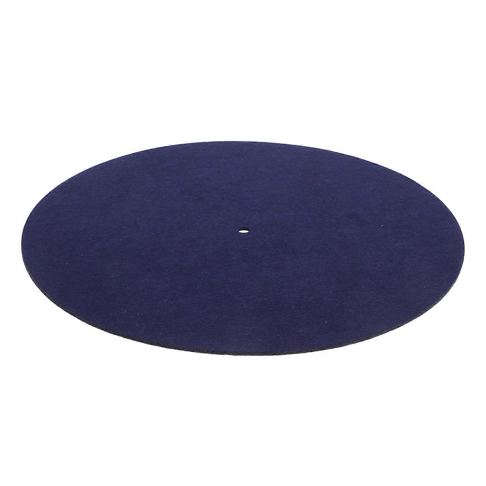Square Vinyl Slipmat For Turntable Record Players Made Of Felt With Navy Color 4Pcs Ideal For Music Lovers Enhancing Scratch Protection And Stability