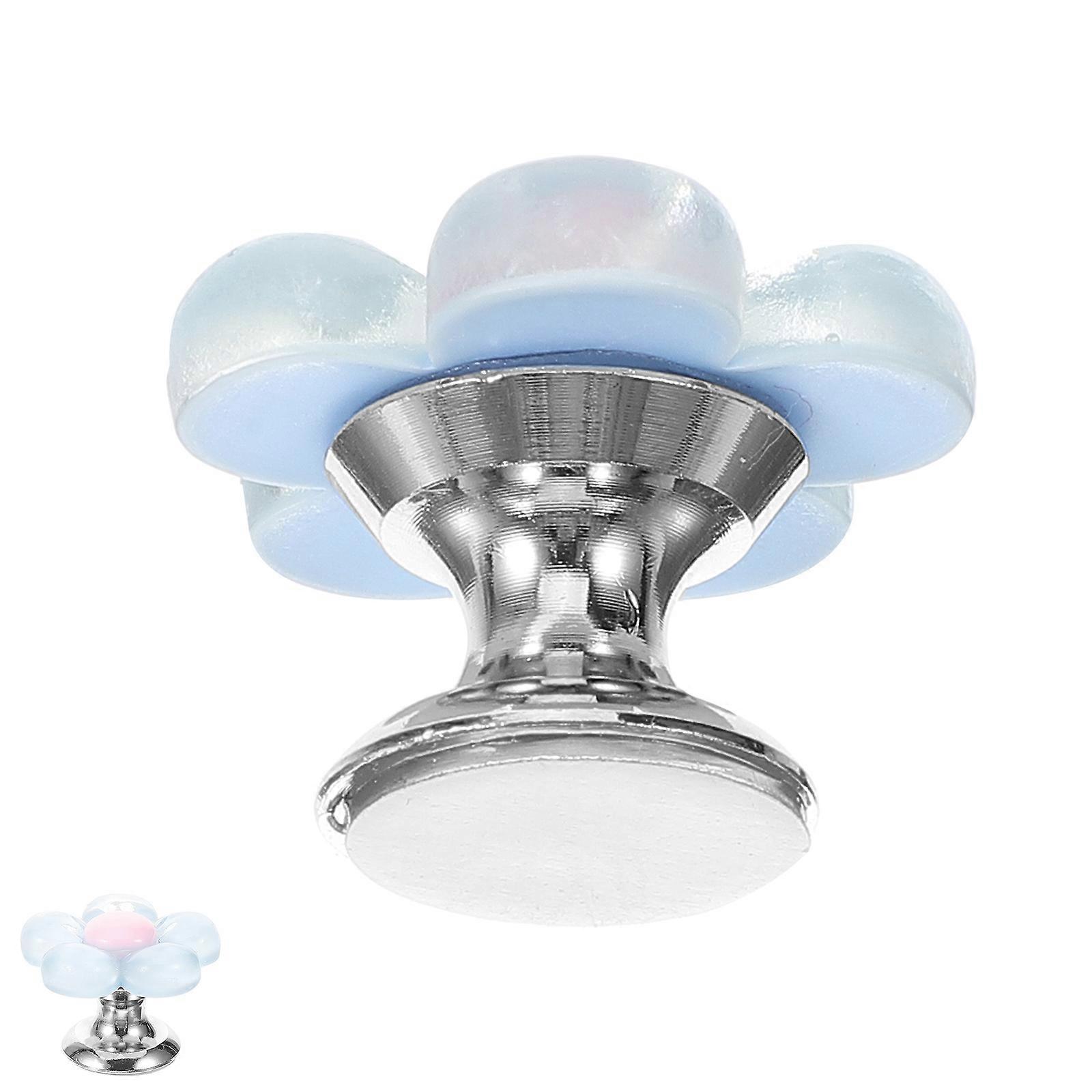 Toilet Flush Button Top Handles Flower Shape Flush Assistance 2.70X2.70X2.00CM Multi Resin 1Pcs