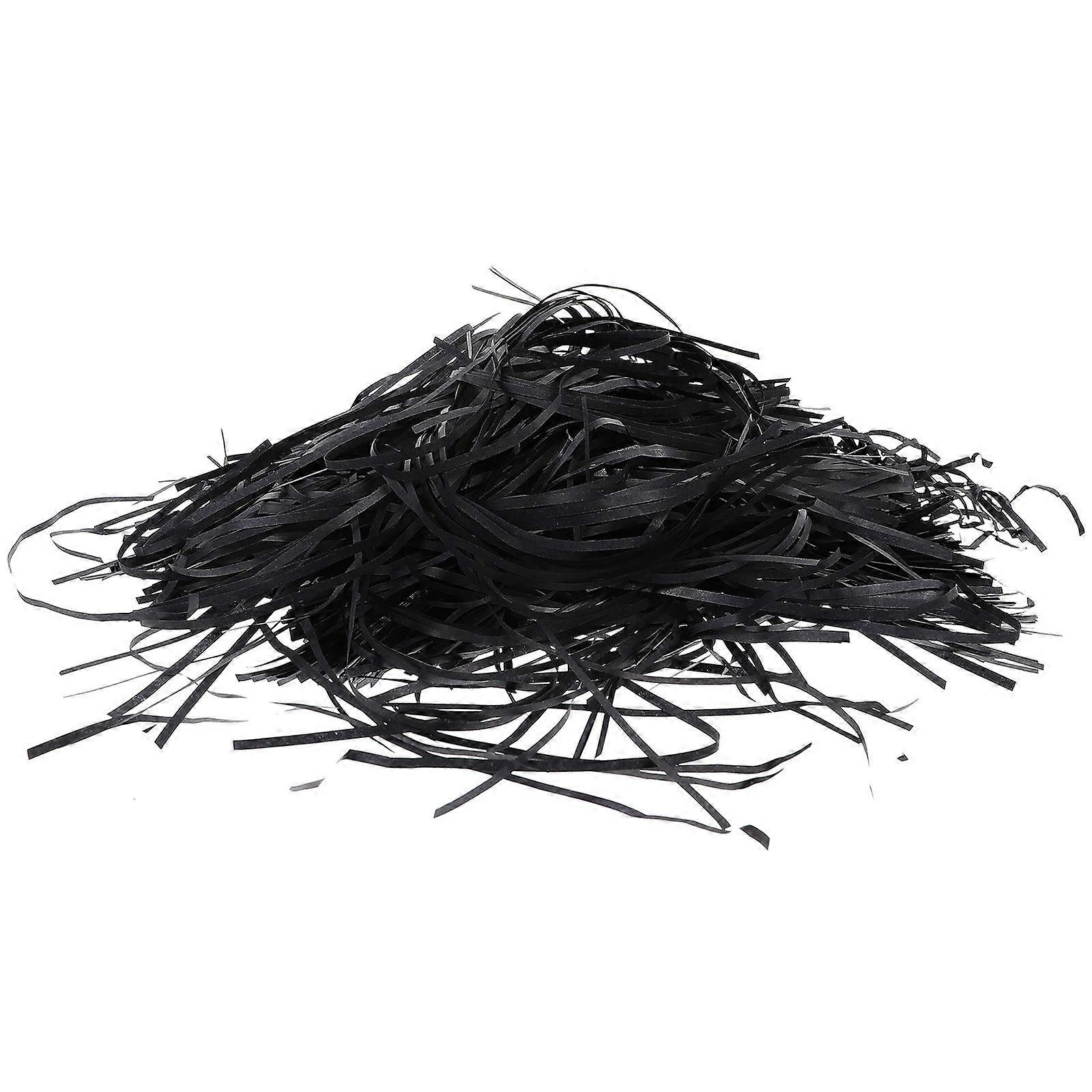 Black Shredded Tissue Paper for Gift Box Filling 1Pack