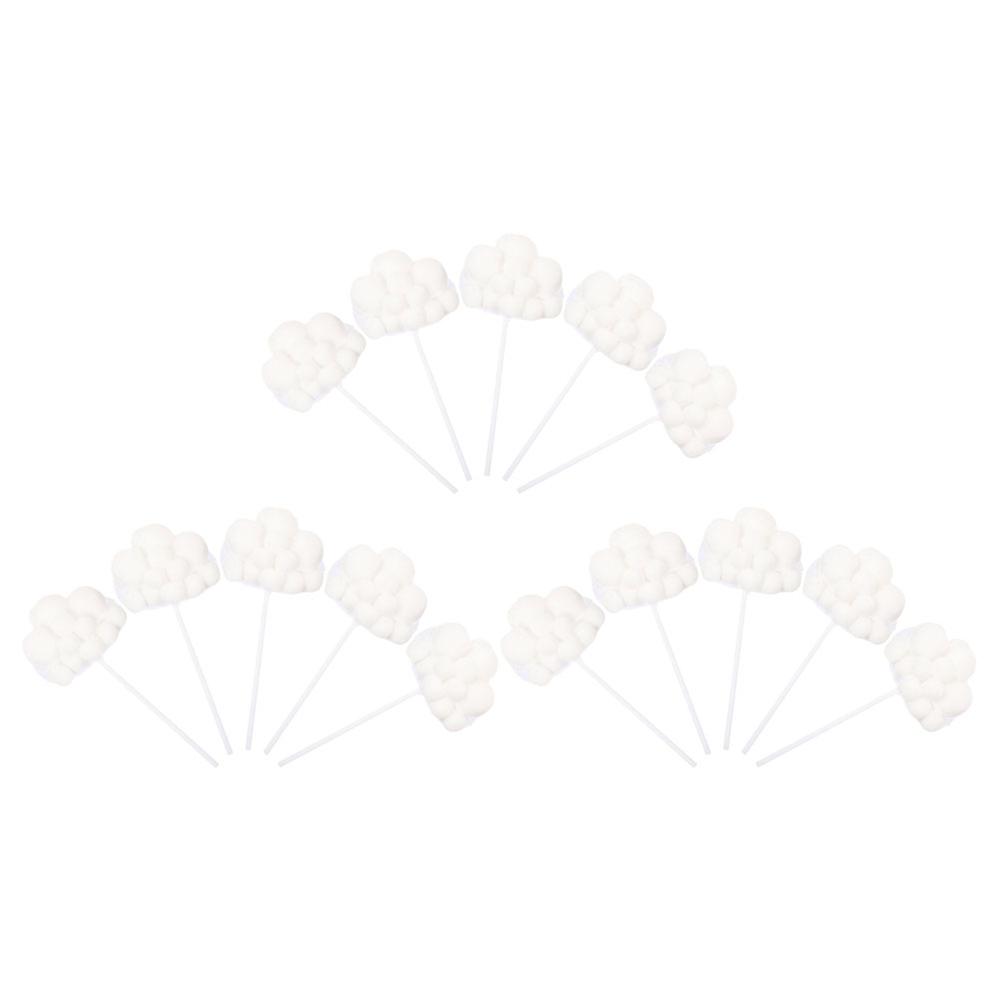 Cloud Decorations Party Cake White Paper Material for Wedding Party Cake Decoration 15Pcs